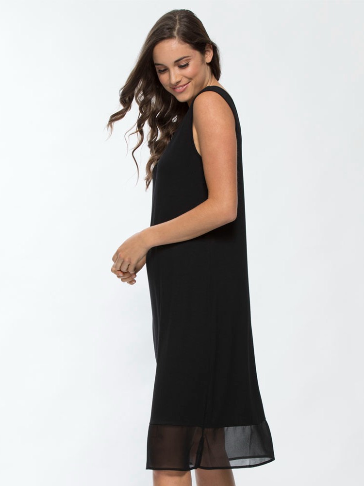 Reversible Georgette Hem Slip Dress