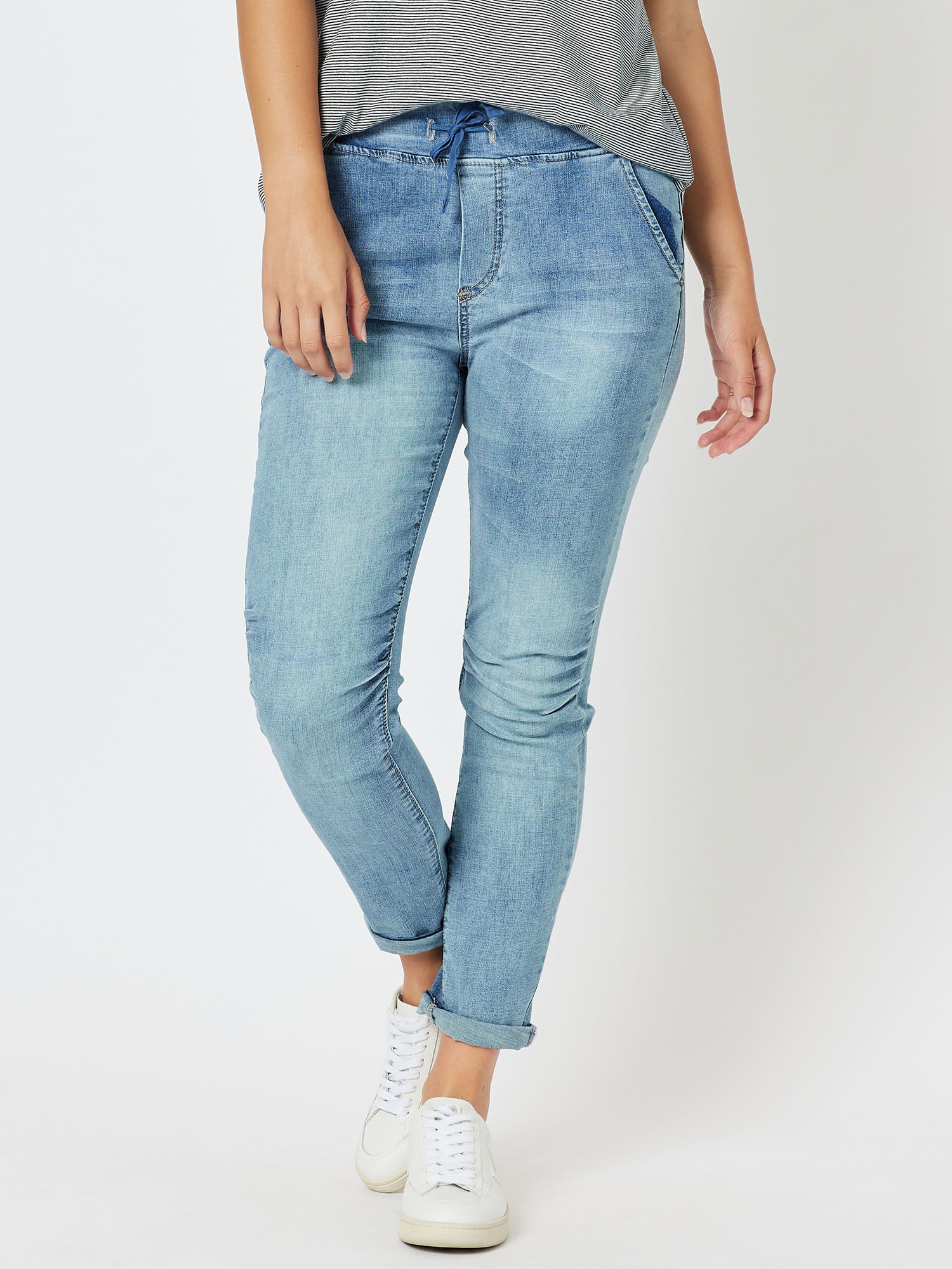 Stretch Denim Jogger Jean