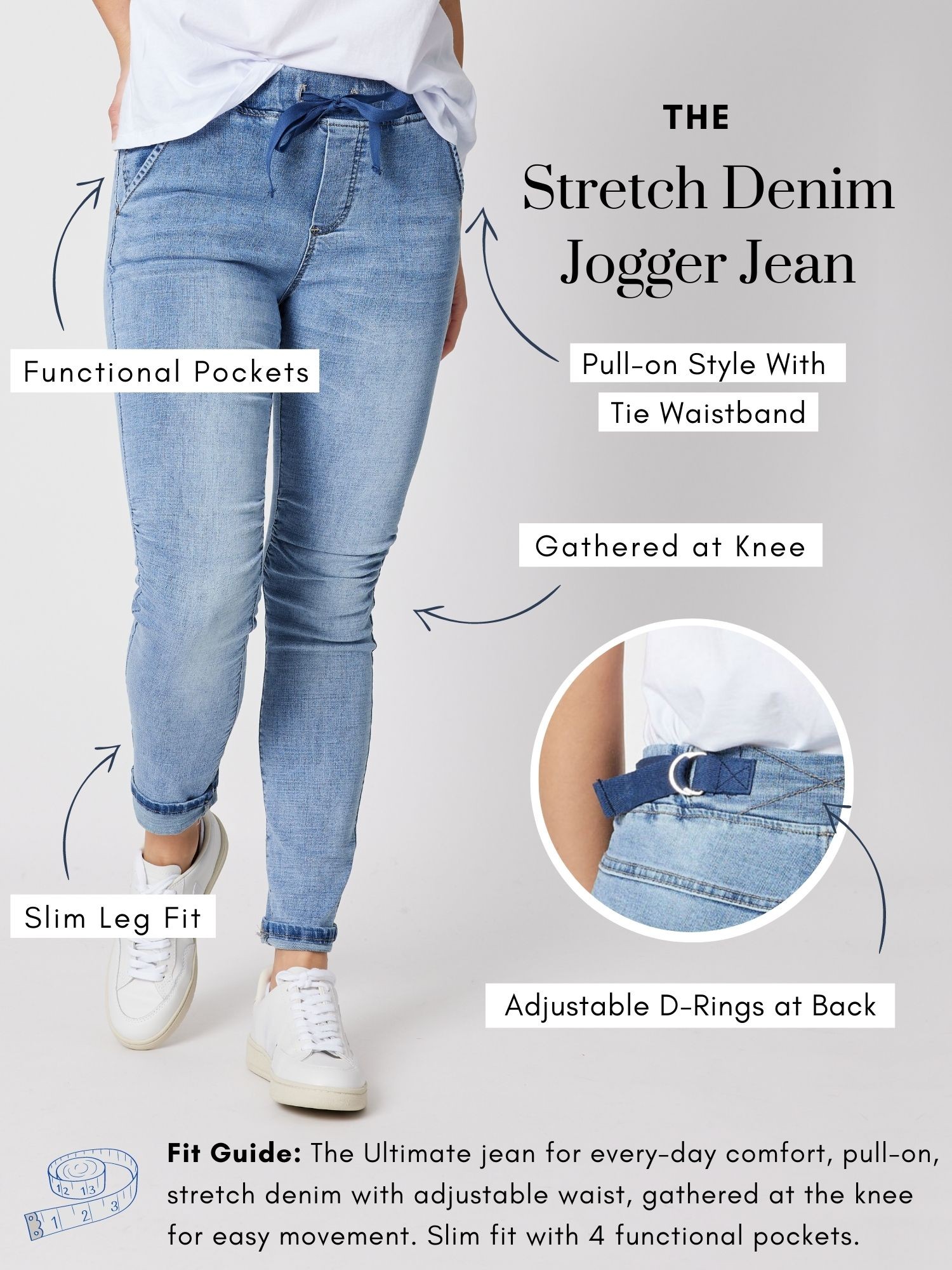 Stretch Denim Jogger Jean