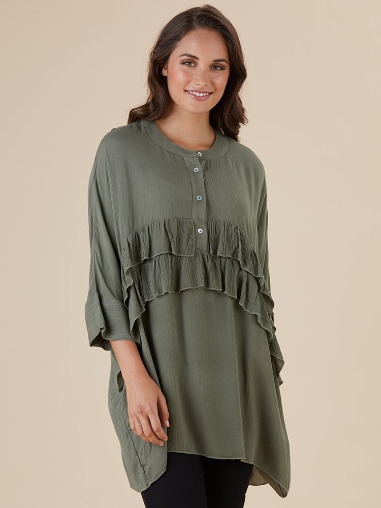 Frilled Front Shirt