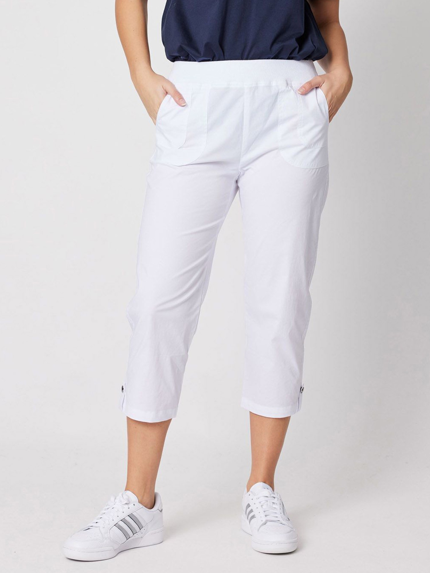 Santorini Cropped Cotton Pant