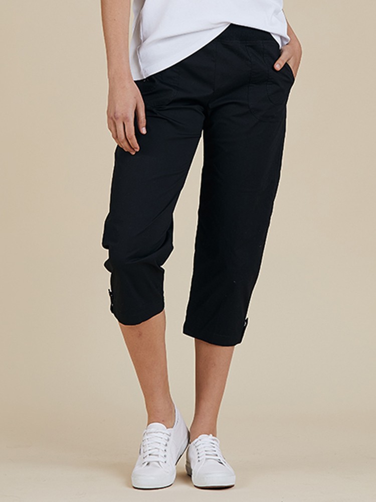 Santorini Cropped Cotton Pant