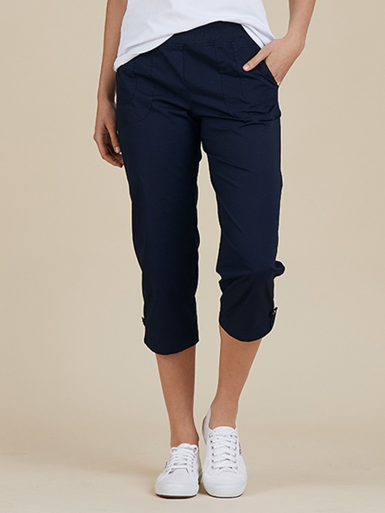 Santorini Cropped Cotton Pant