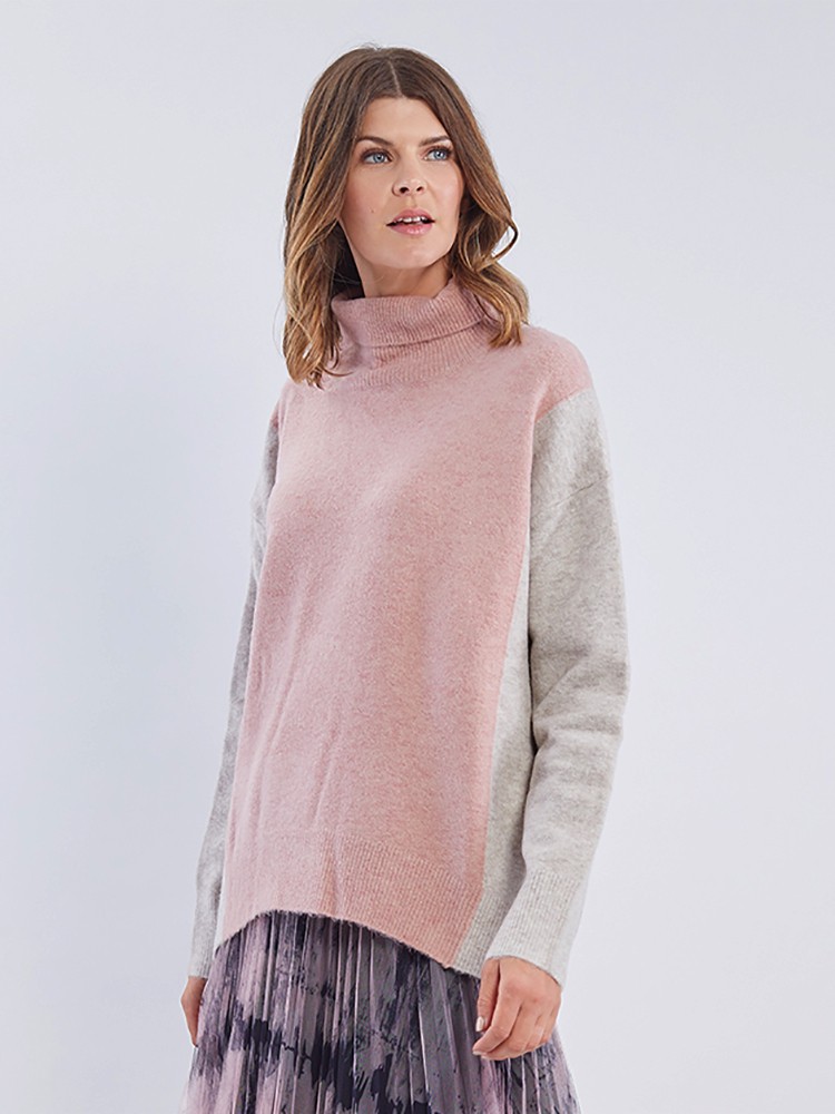 Colour Block Knit Jumper