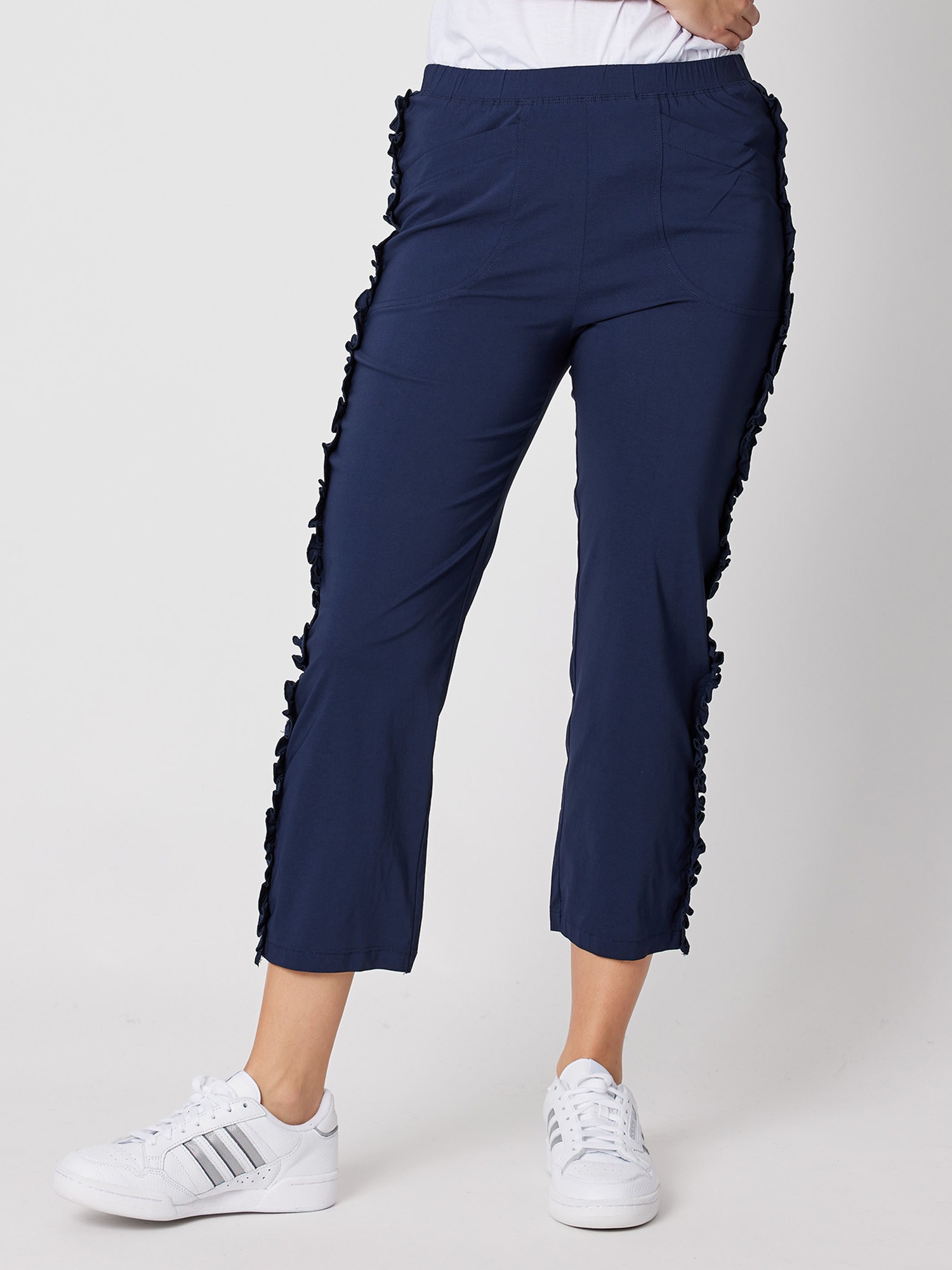 Frilled Side Detail Stretch Pant