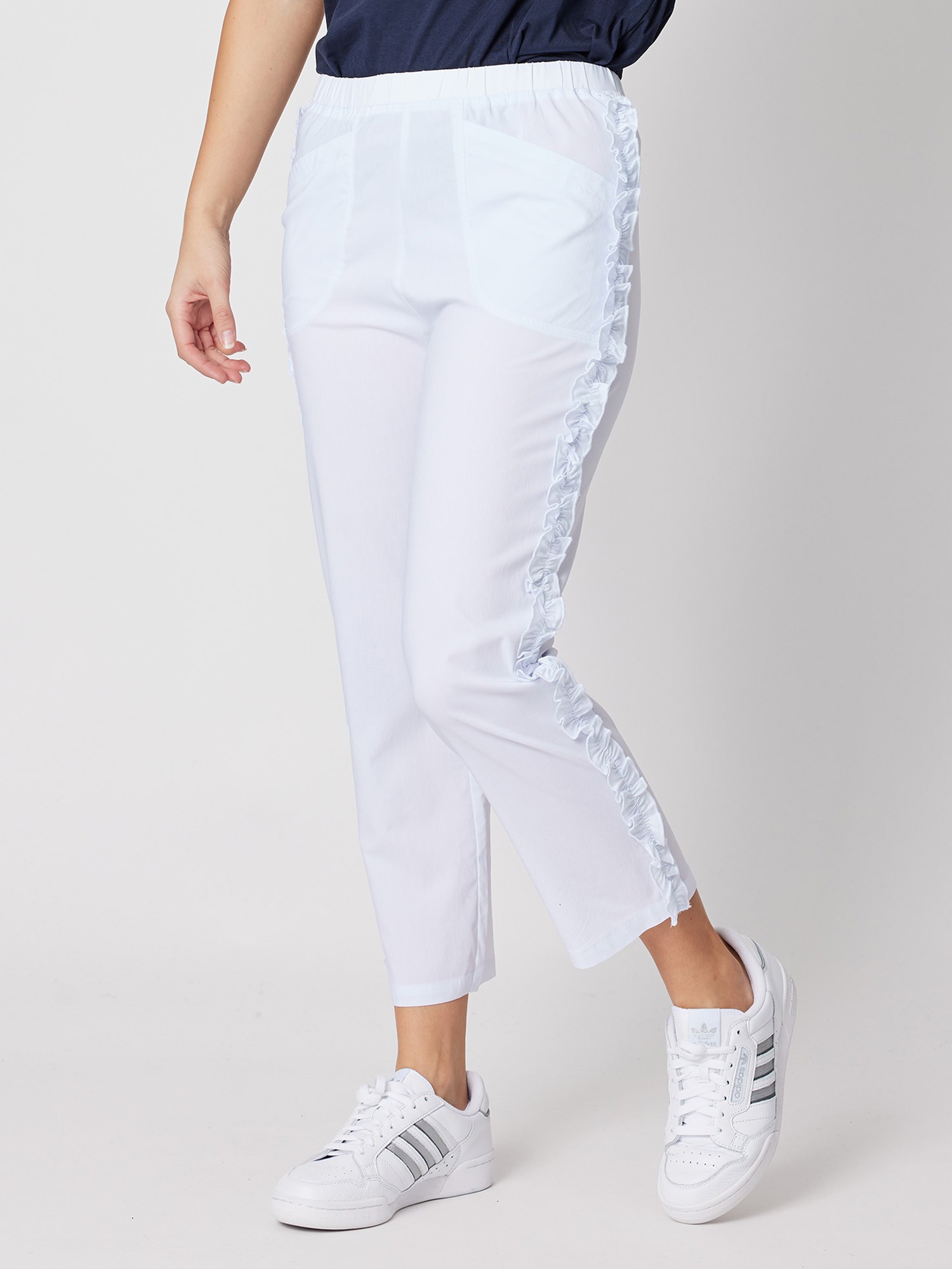 Frilled Side Detail Stretch Pant