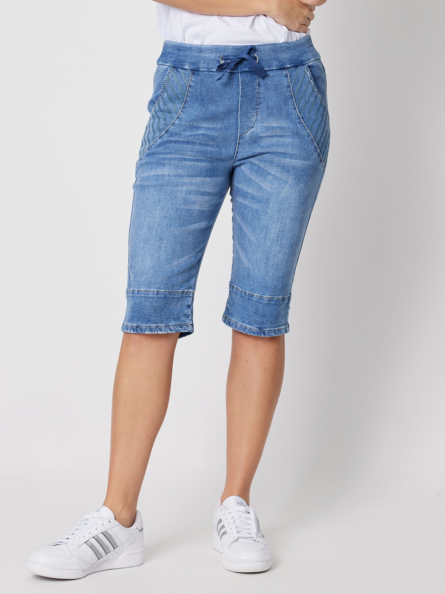 Stretch Denim Shorts