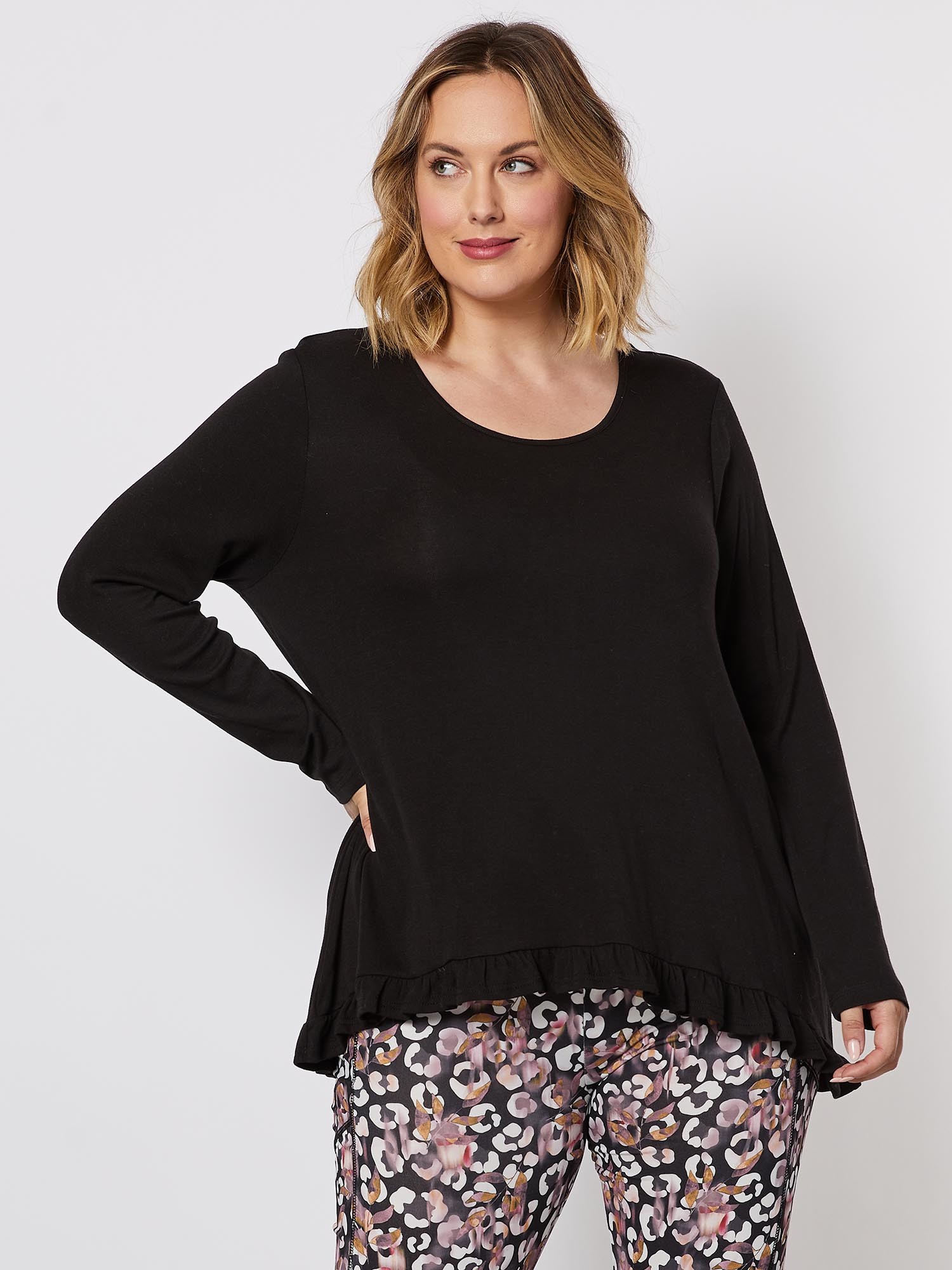 Frilled Hem Top