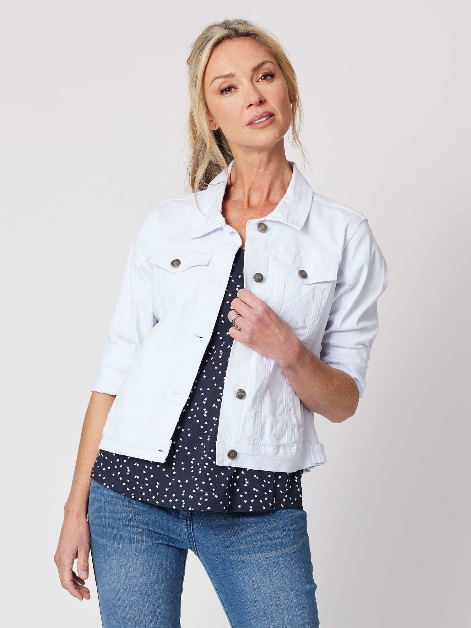 Collared Denim Jacket