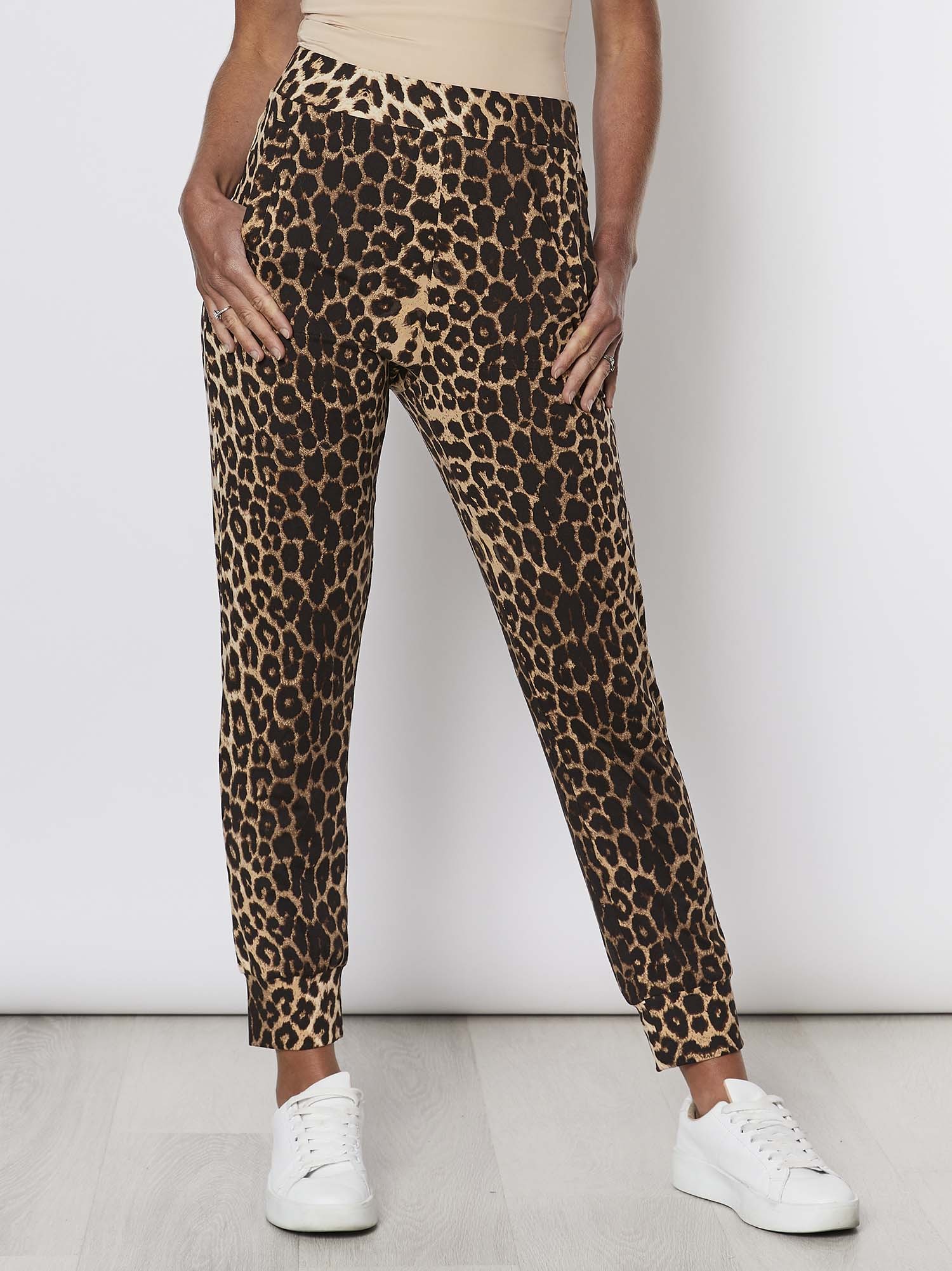 Animal Print Cuffed Pant