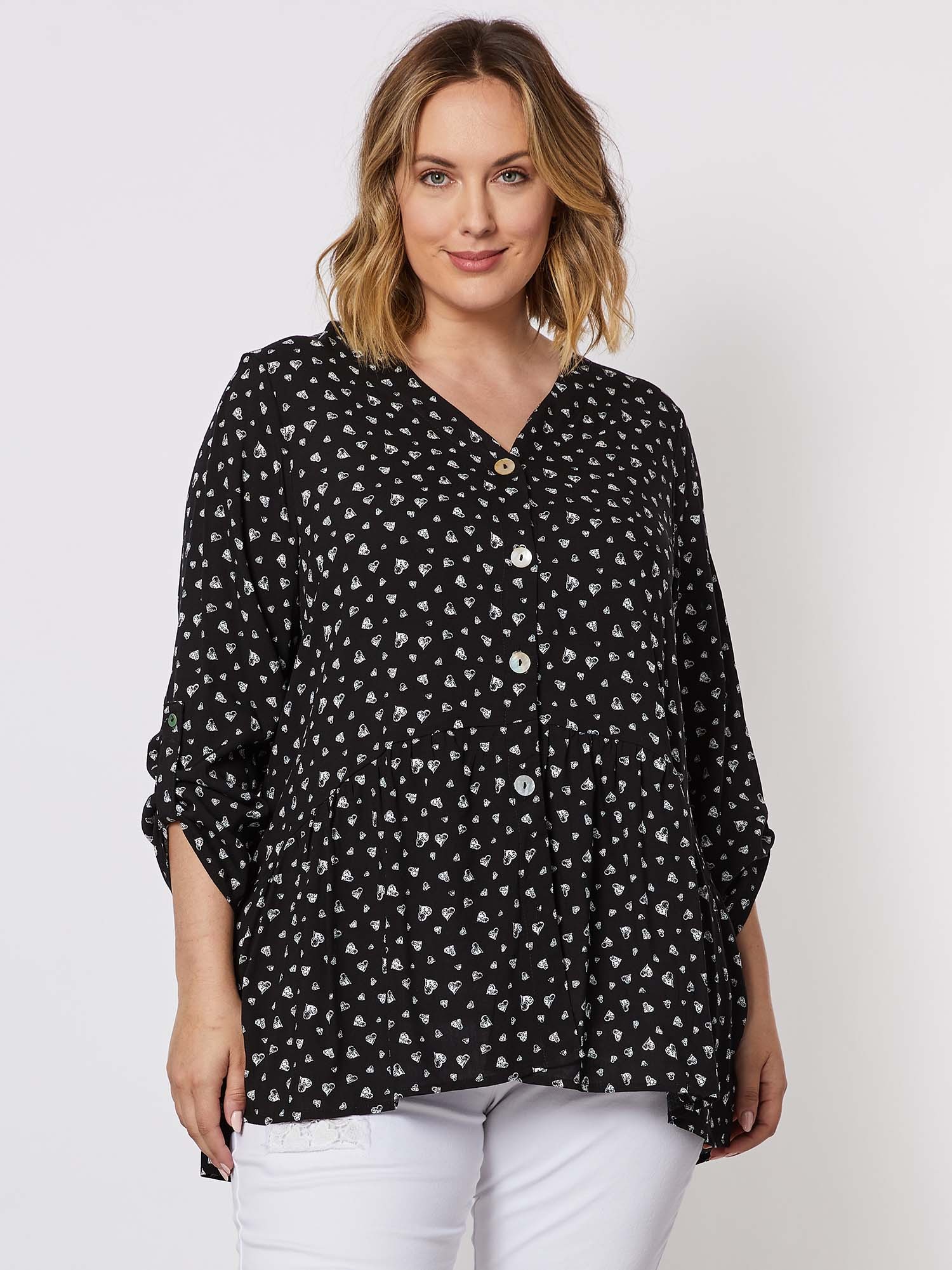 Heart Print Shirt