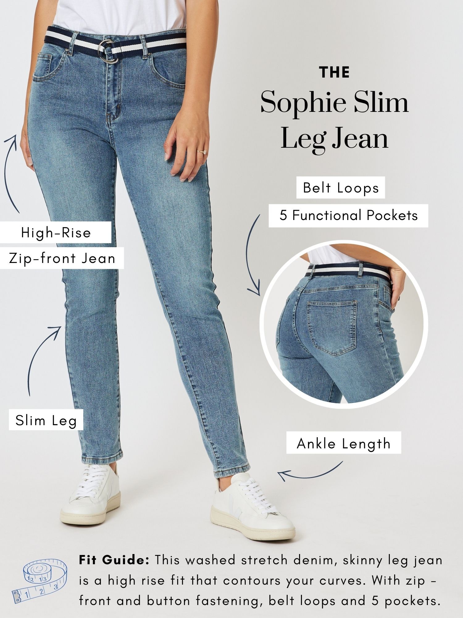 Sophie High Rise Slim Jean