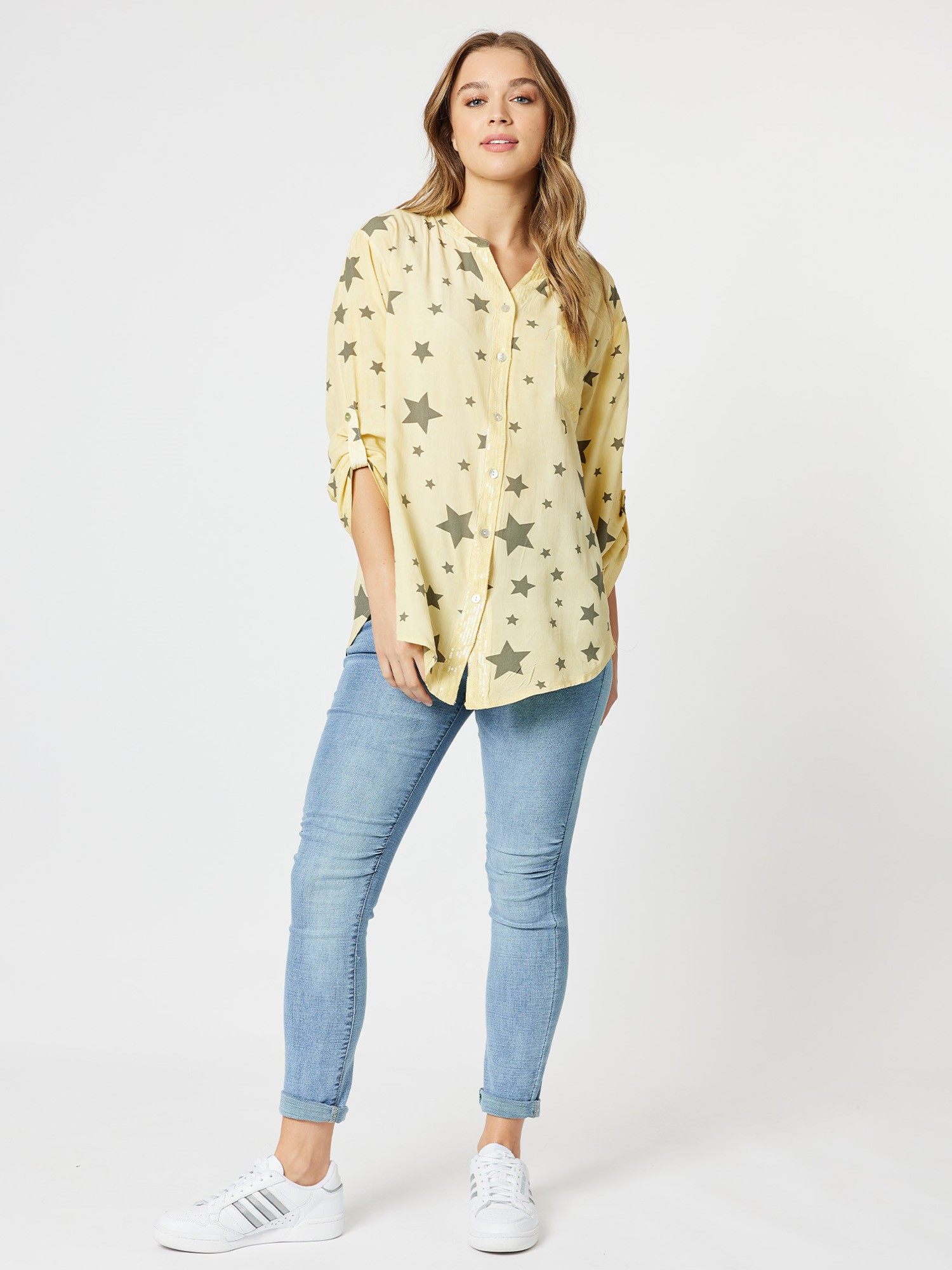 Star Print Cotton Shirt