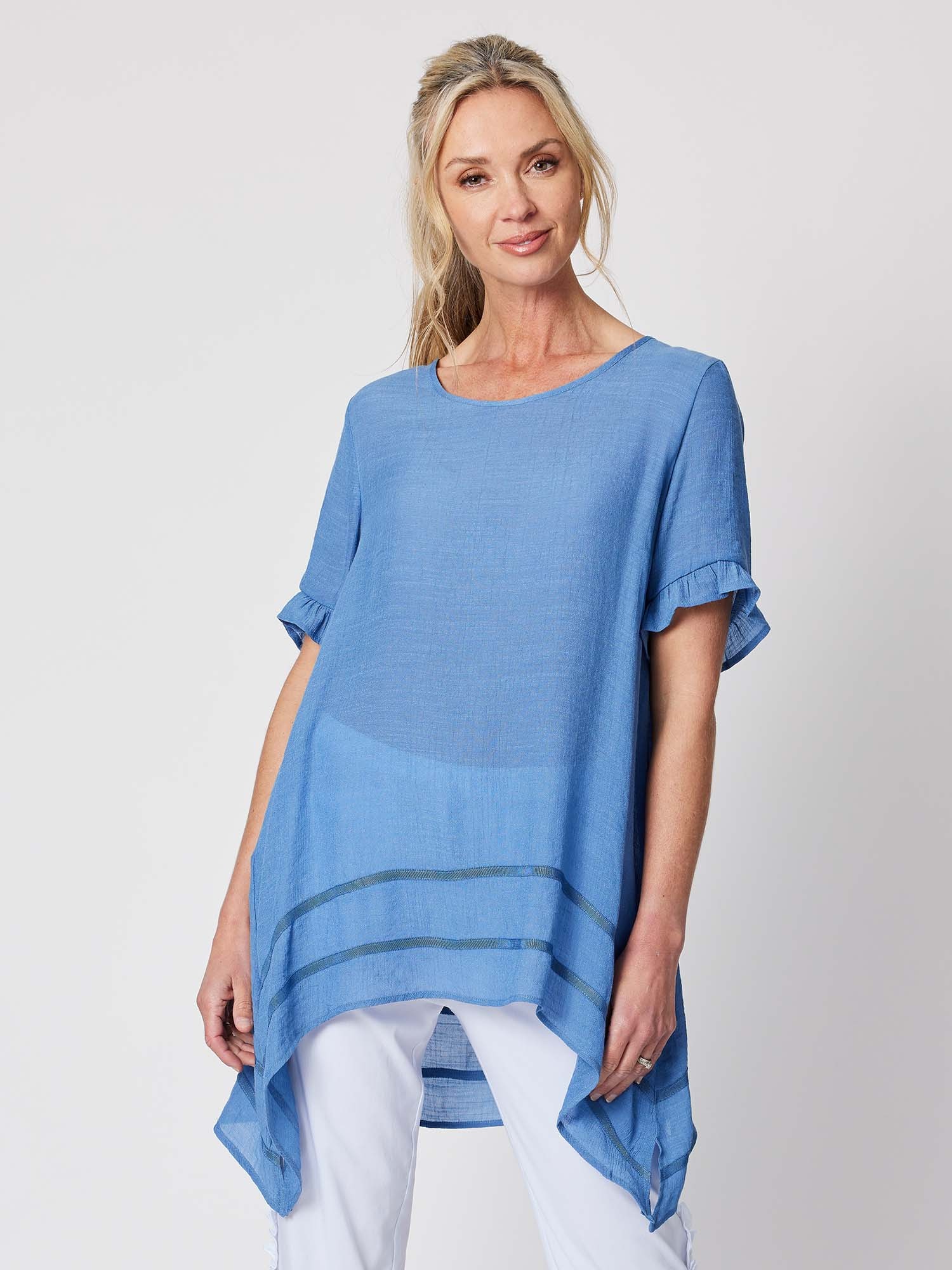 Ribbon Trim Tunic