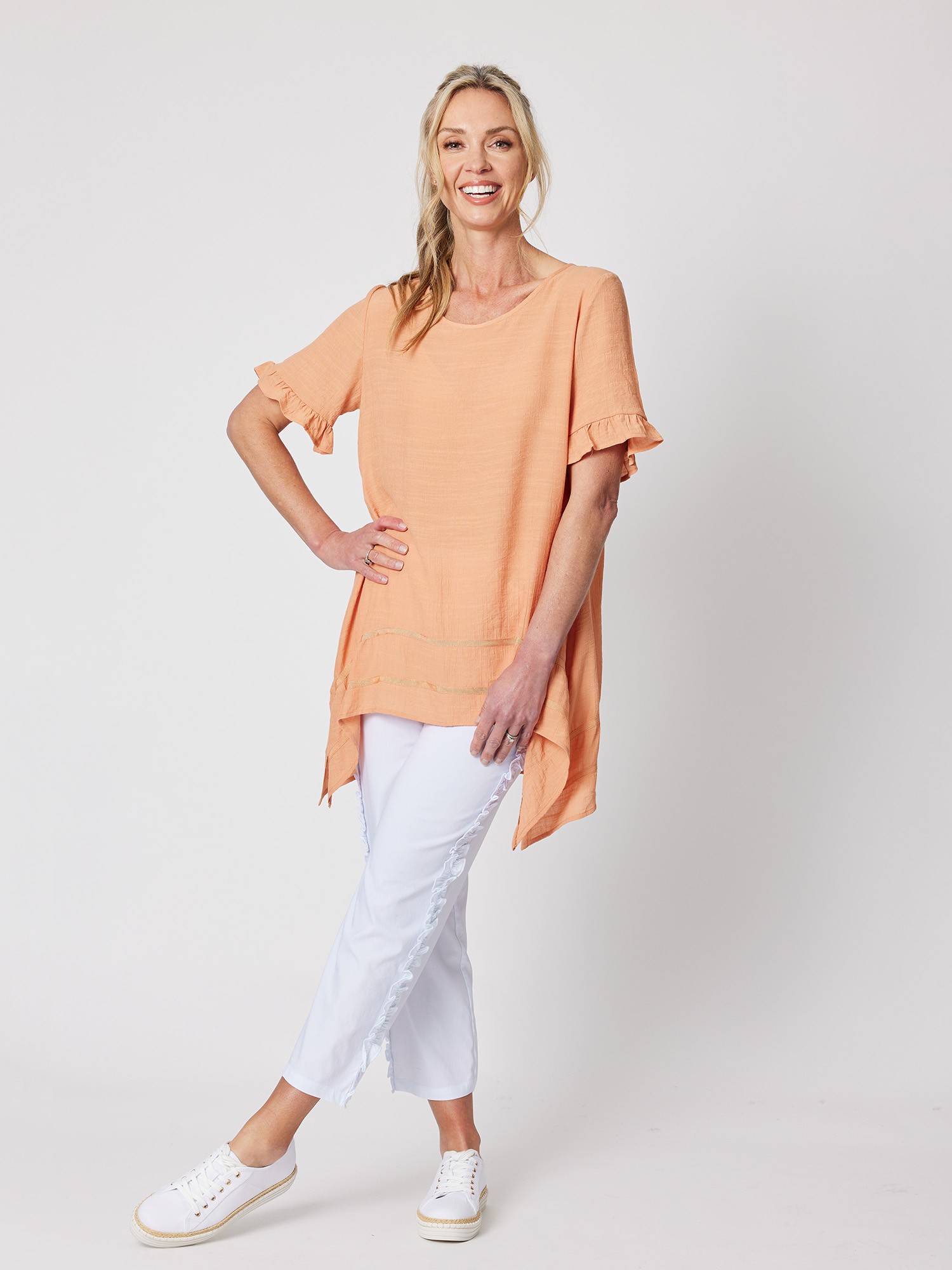 Ribbon Trim Tunic