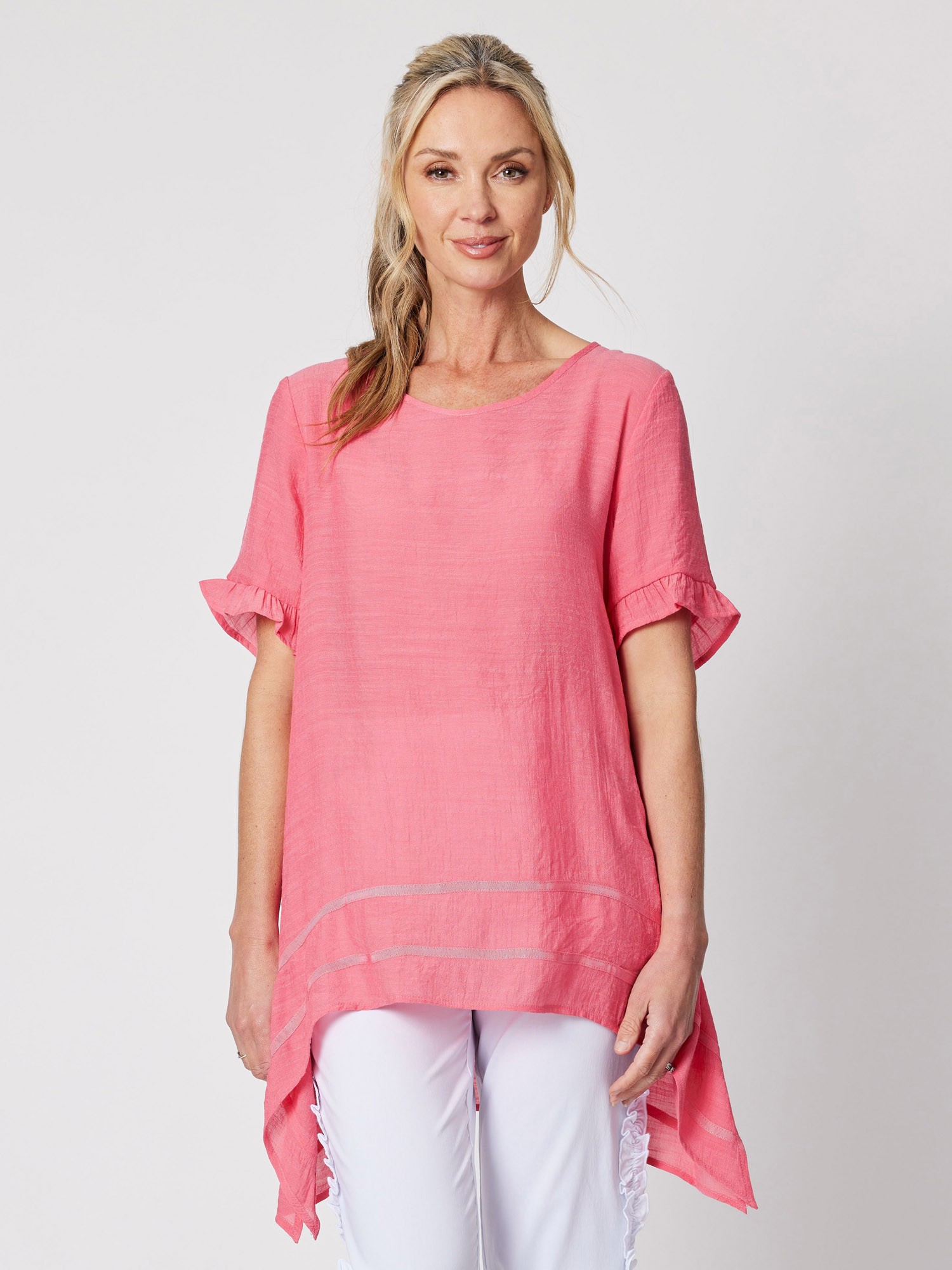 Ribbon Trim Tunic