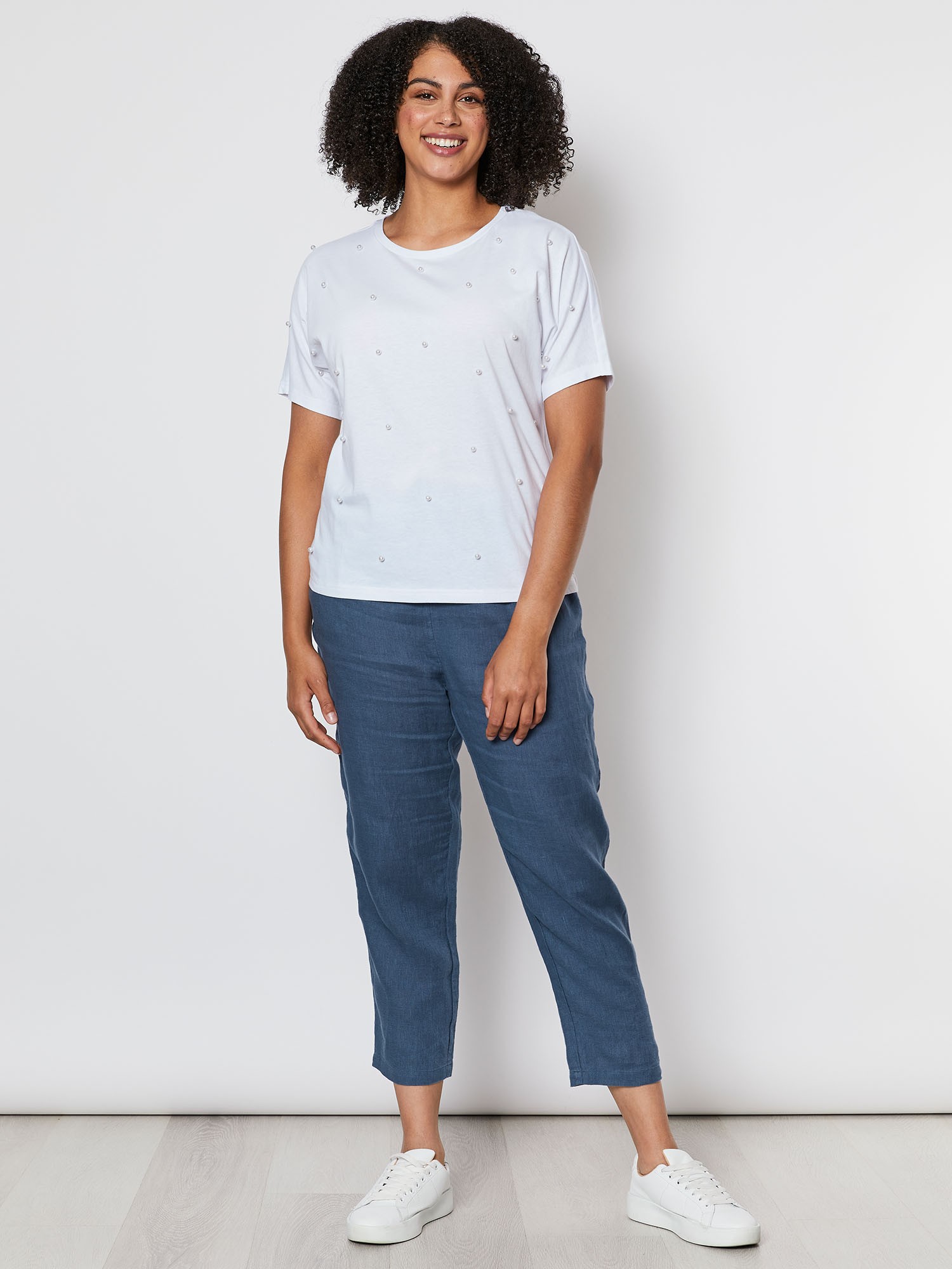 Side Pocket Linen Pant