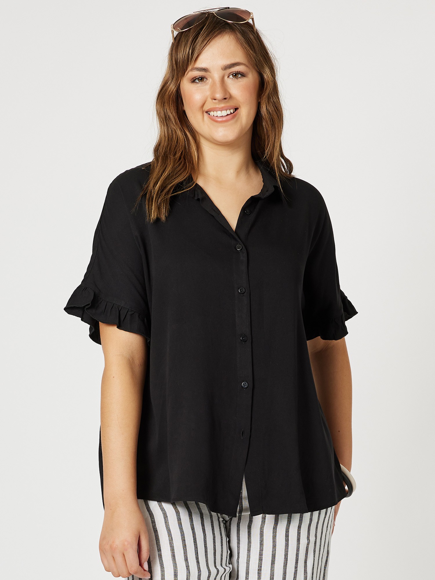 Frilled Sleeve Shirt