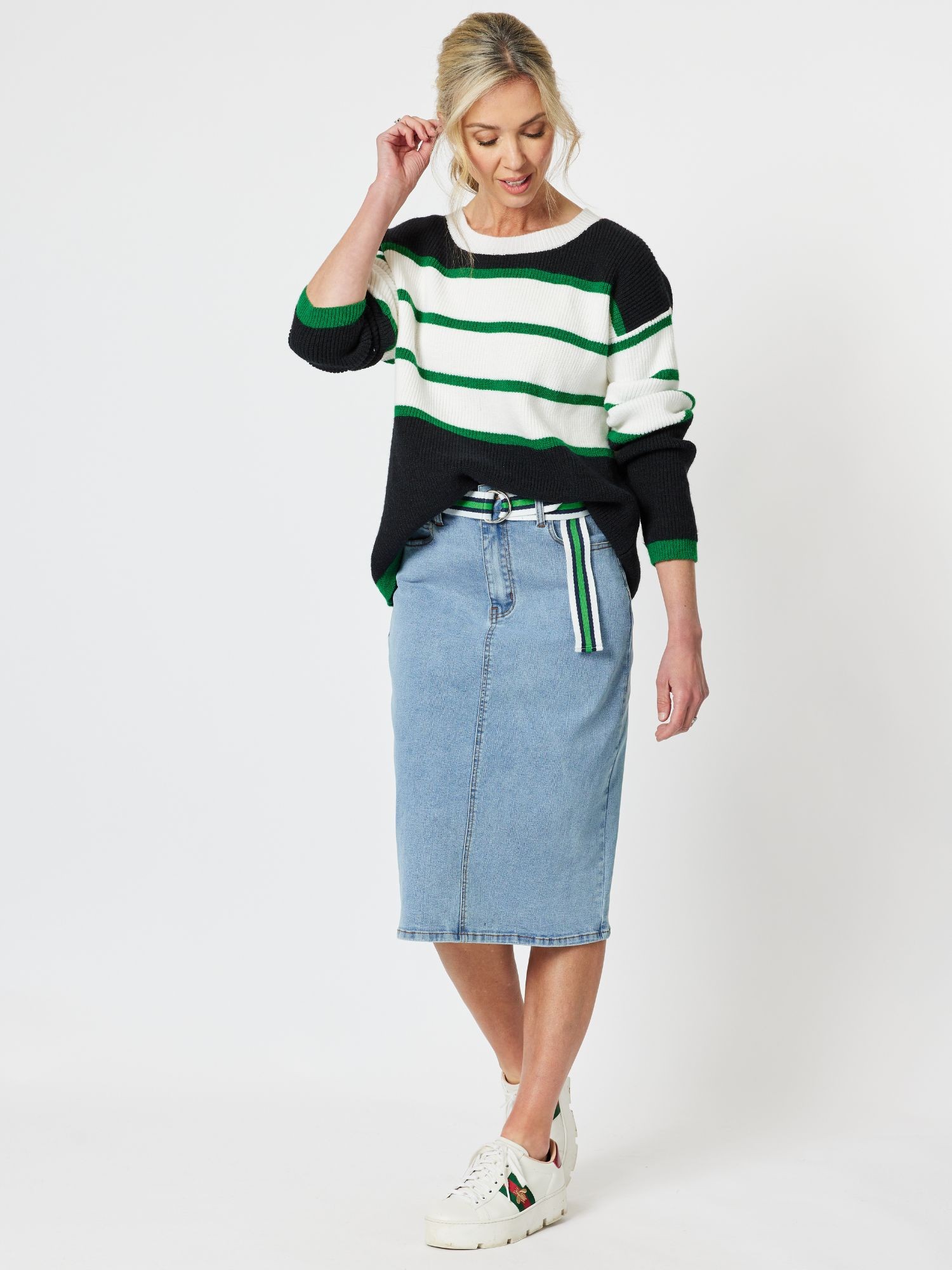 Chunky Stripe Rib Knit