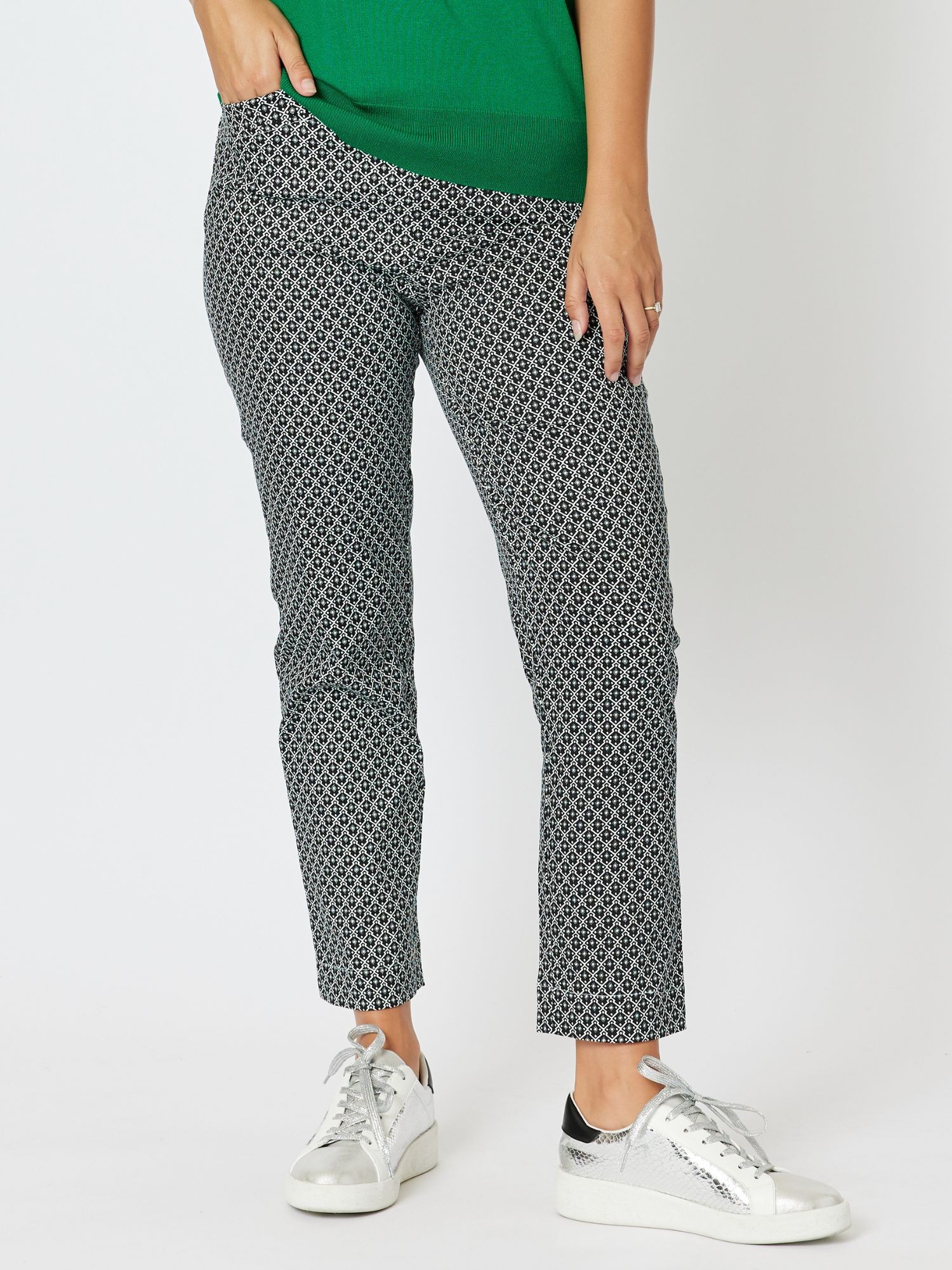 Jacquard Stretch Pull On Pant