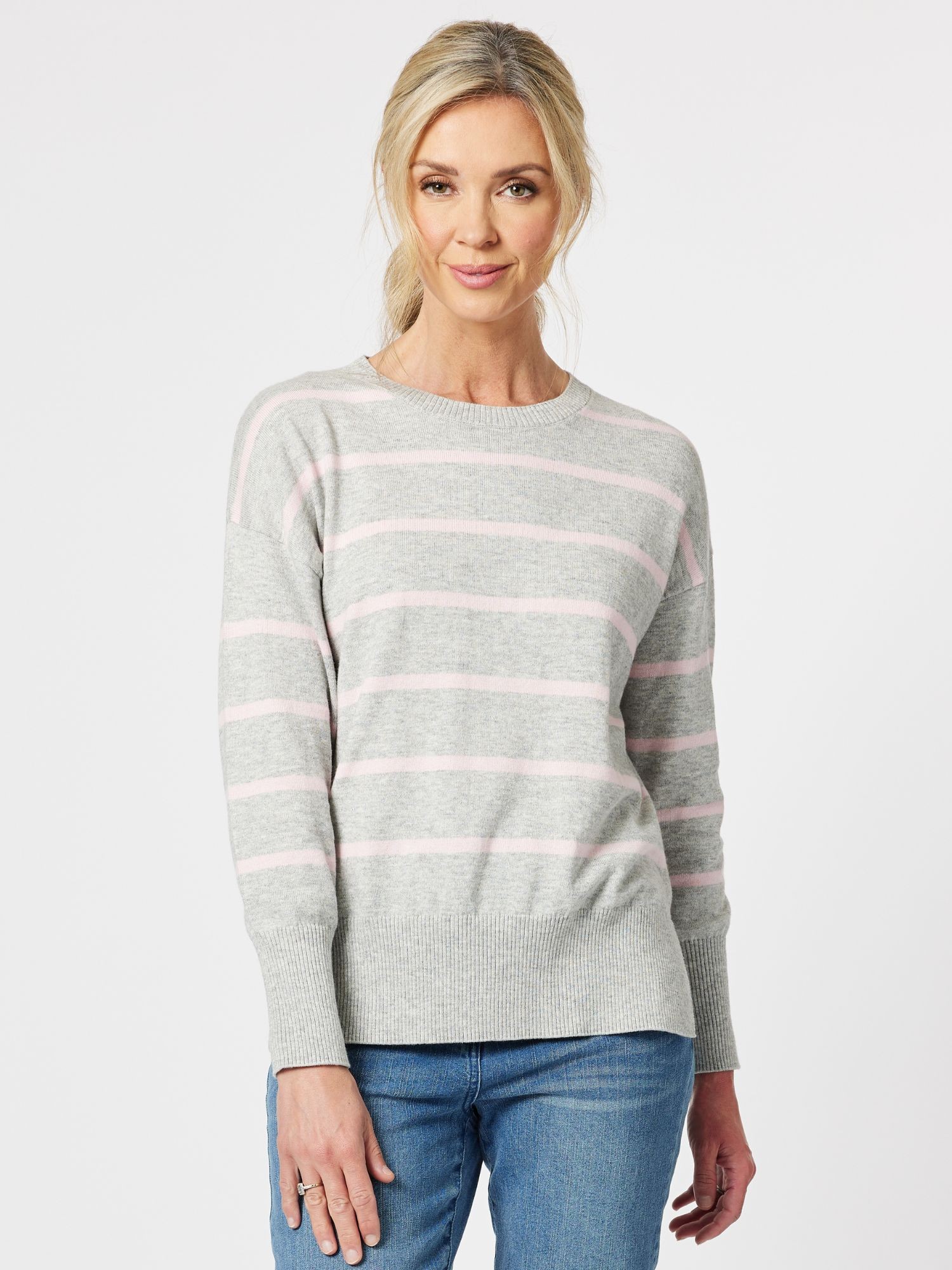 Mossman Stripe Crew Neck Knit