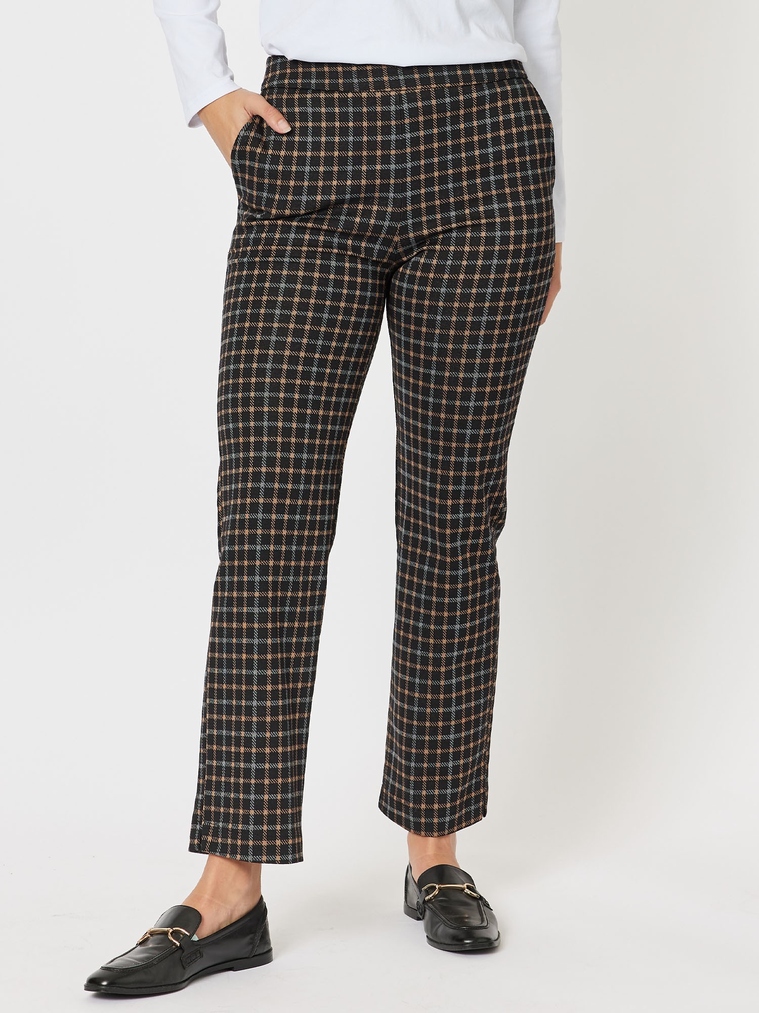 Charlie Check Pull On Pant