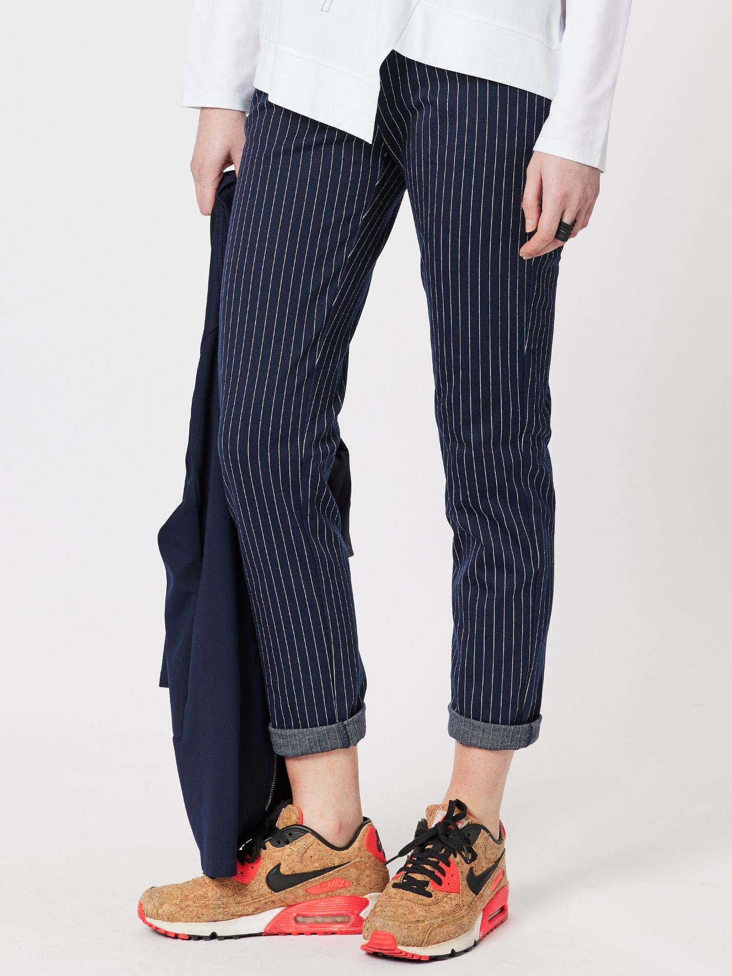 Ascot Pull On Pinstripe Pant