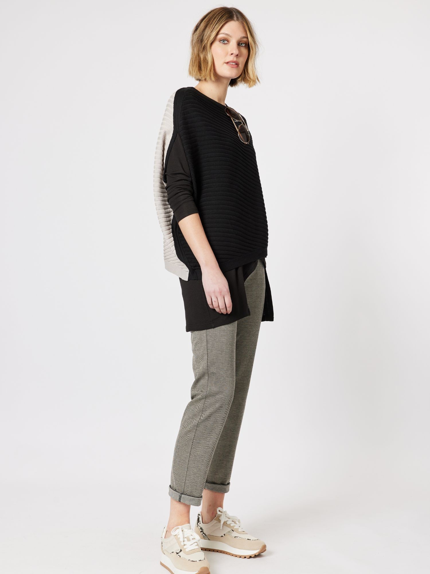 Herringbone Pull On Pant