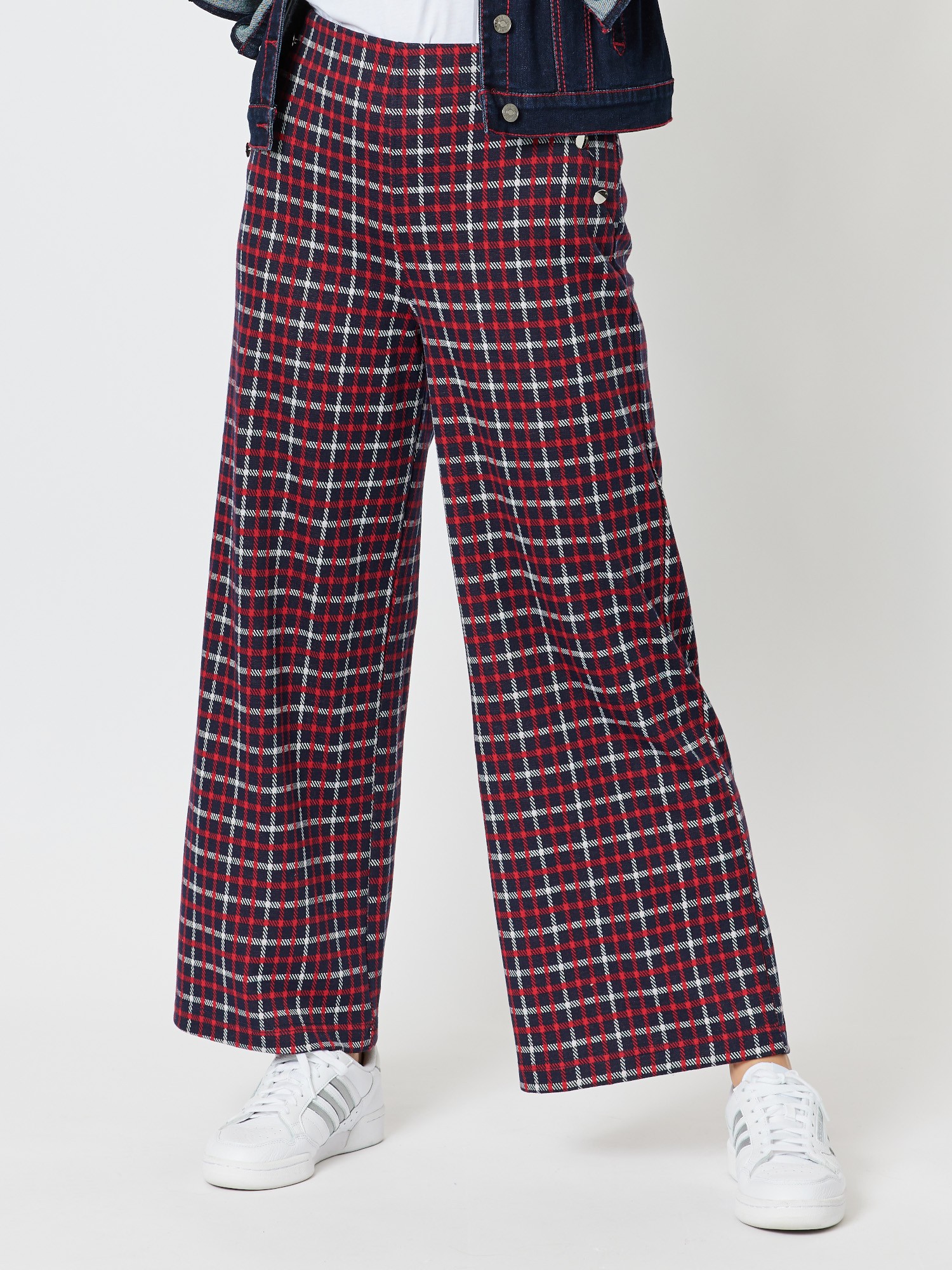 Frankie Wide Leg Check Pant