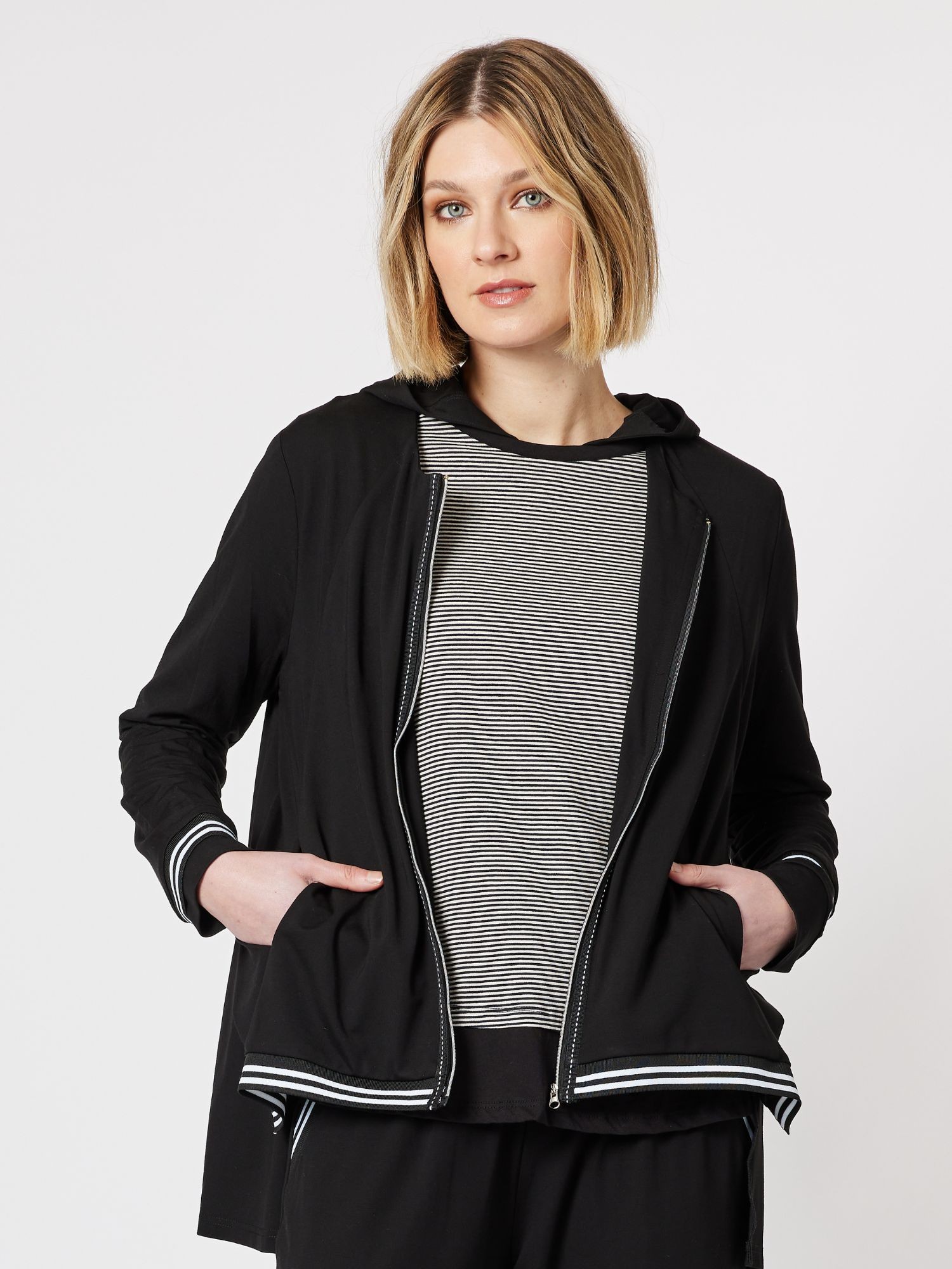 Sport Stripe Trim Jacket