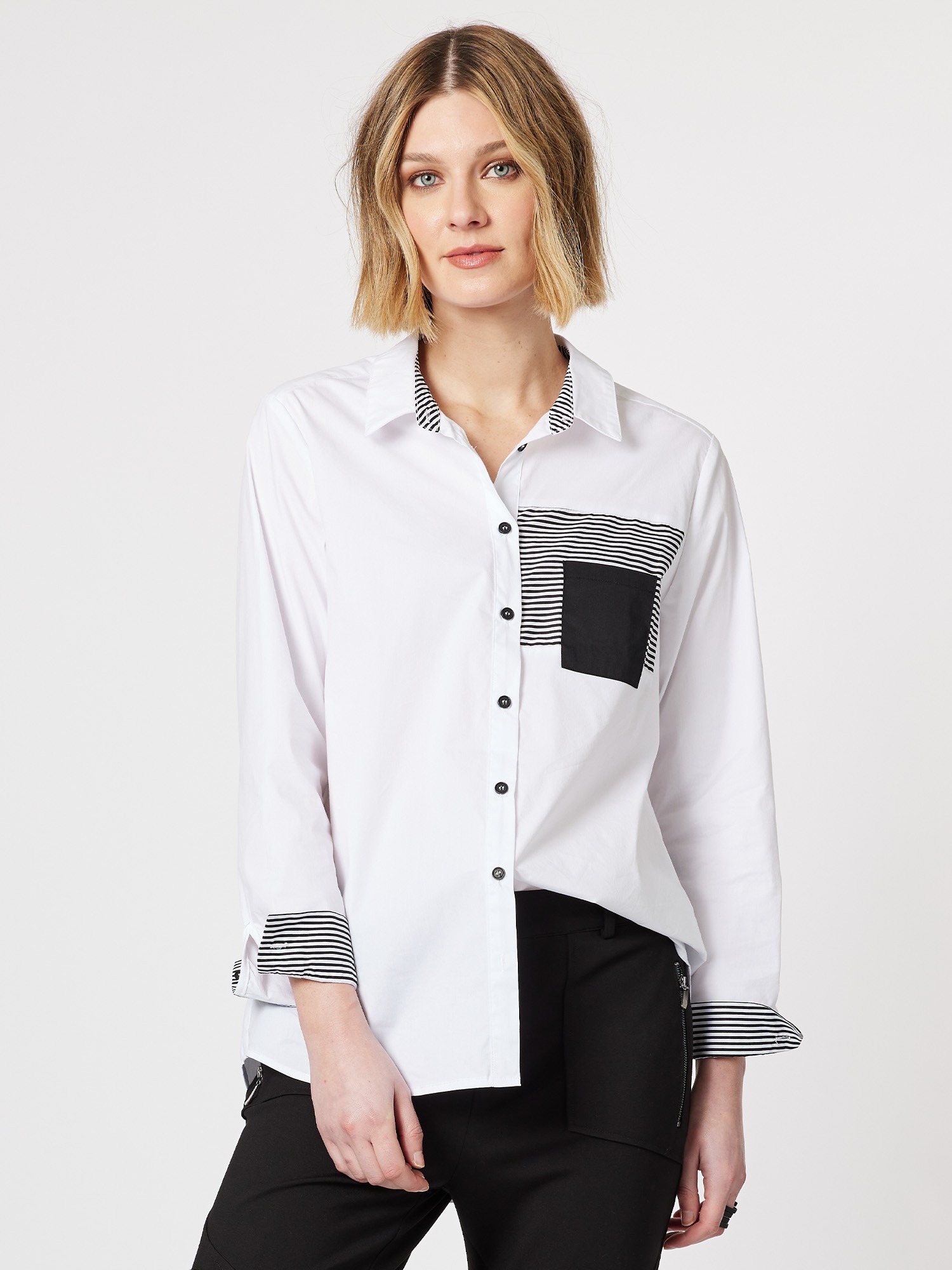 Stripe Trim Shirt