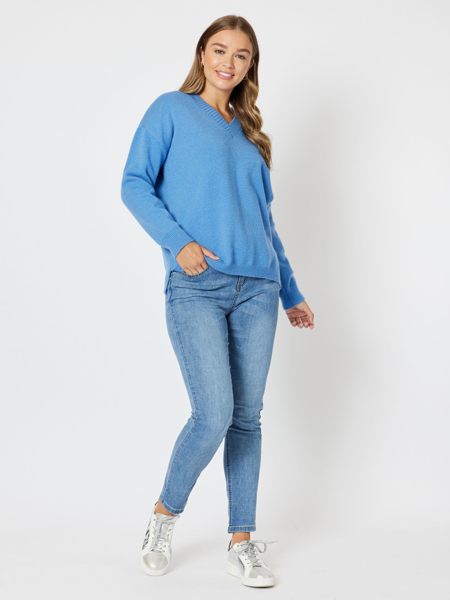 Valerie V Neck Knit Jumper