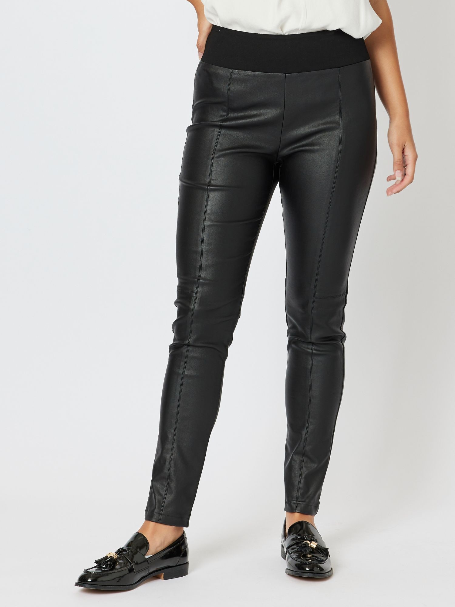 Leigh Pull On Wet Look Pant