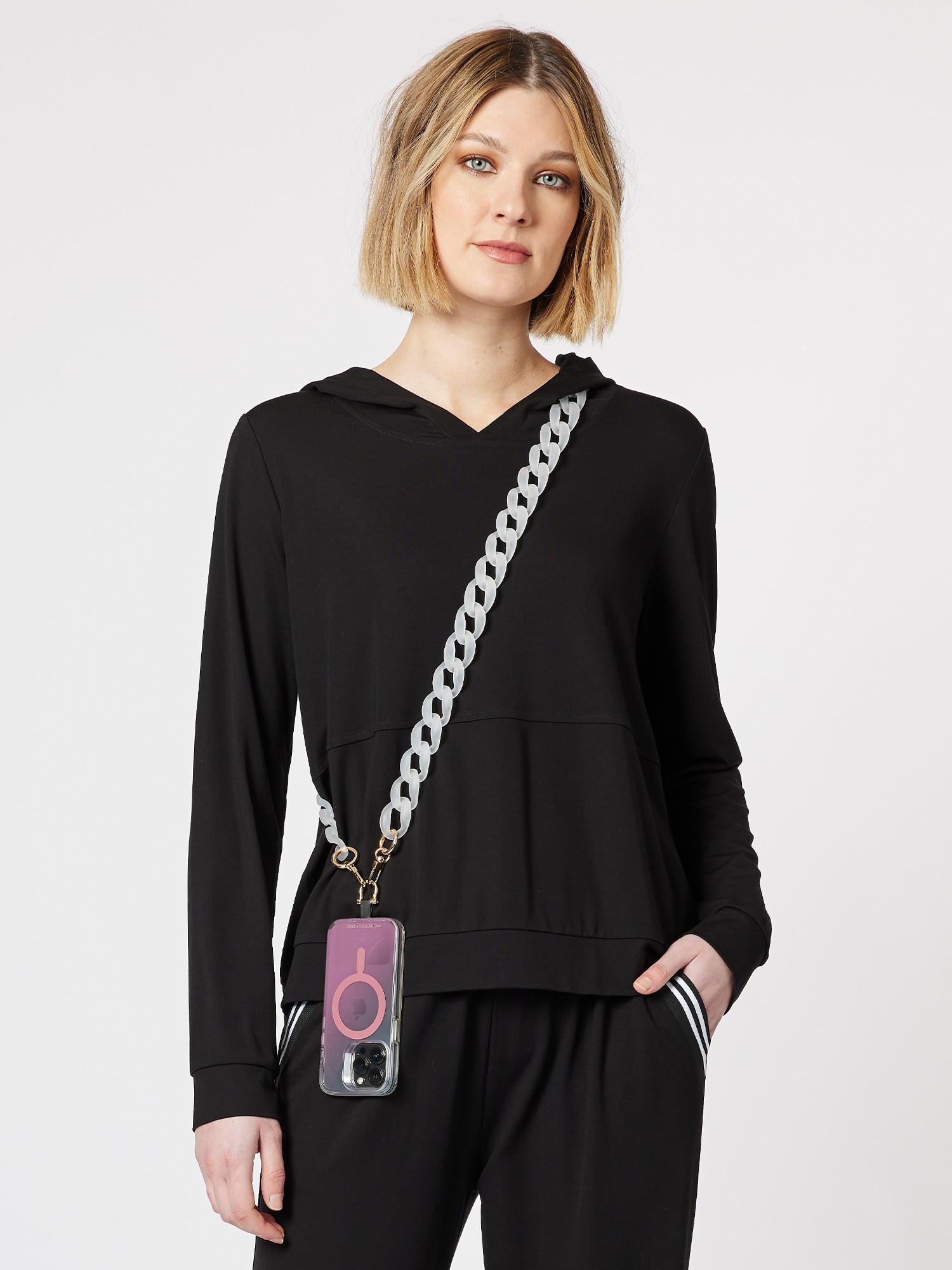 Cameron Hooded Layering Top