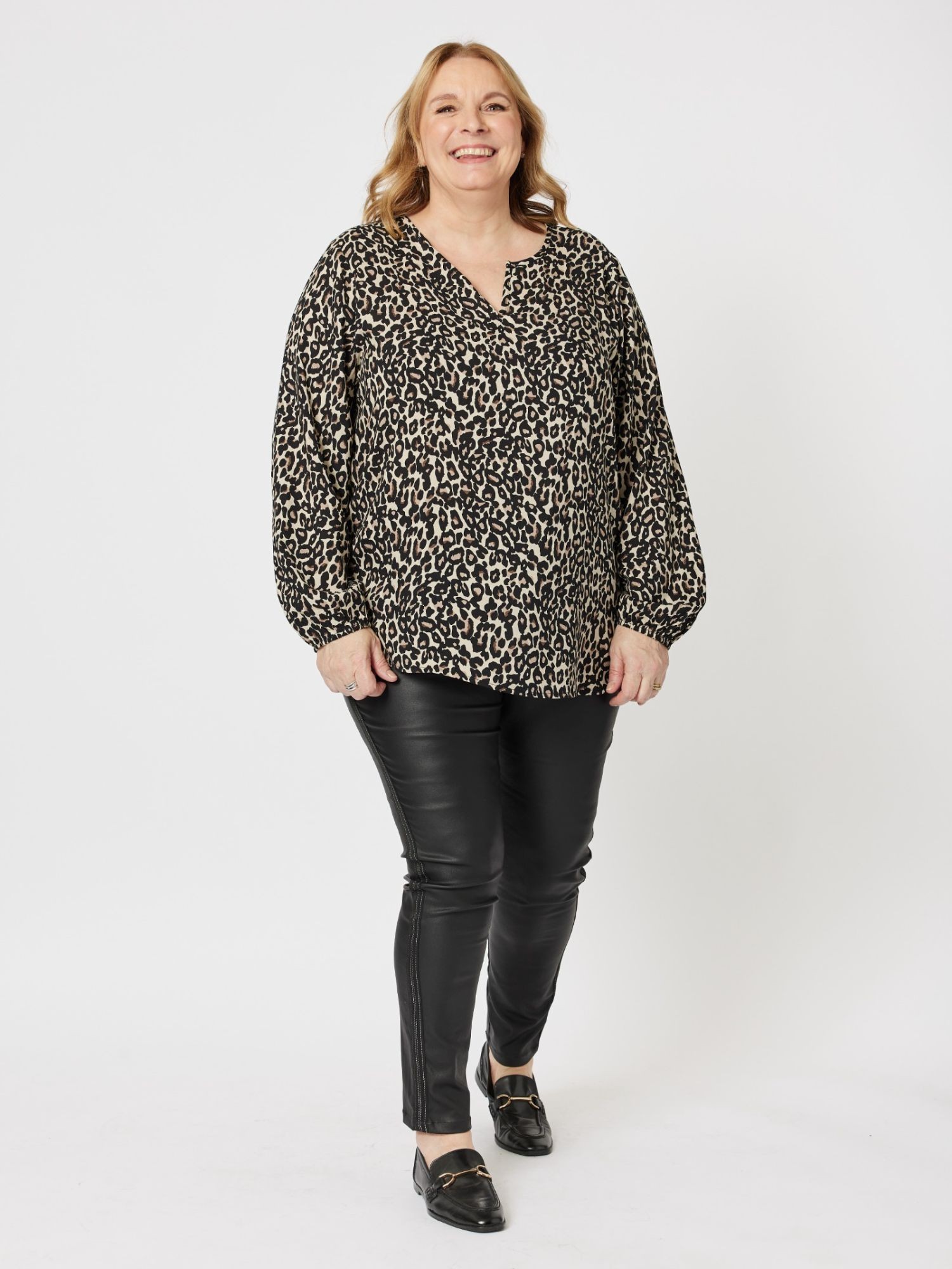 Catarina Leopard Print Top