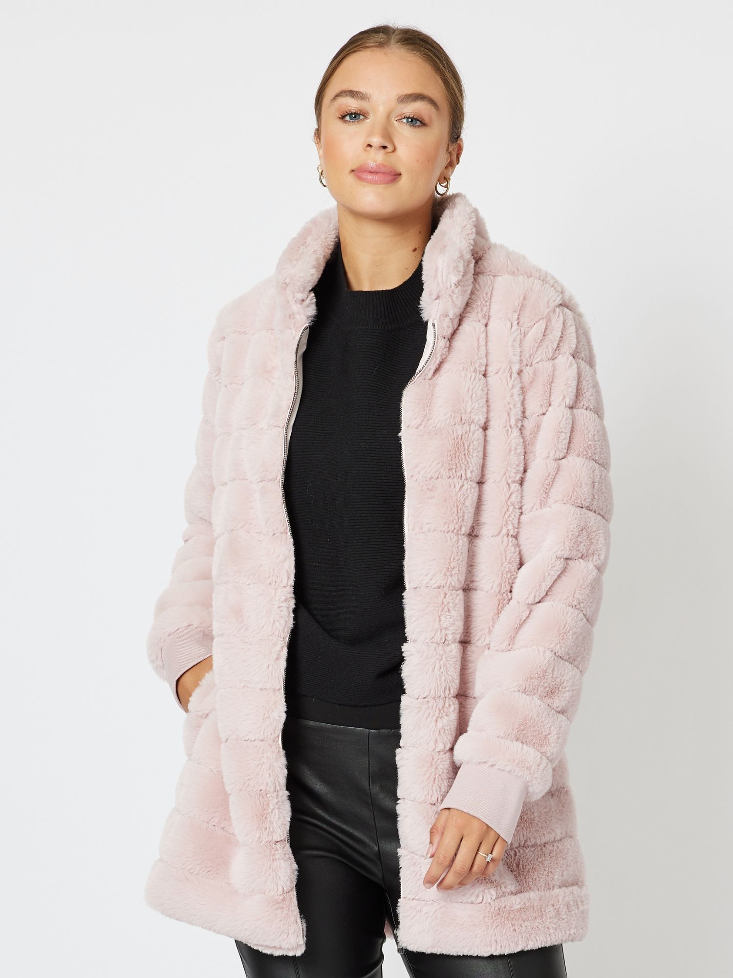 Princess Faux Fur Longline Jacket