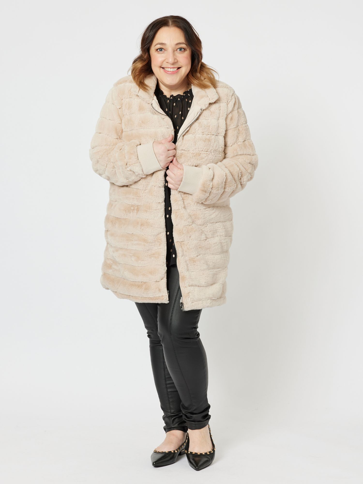 Princess Faux Fur Longline Jacket