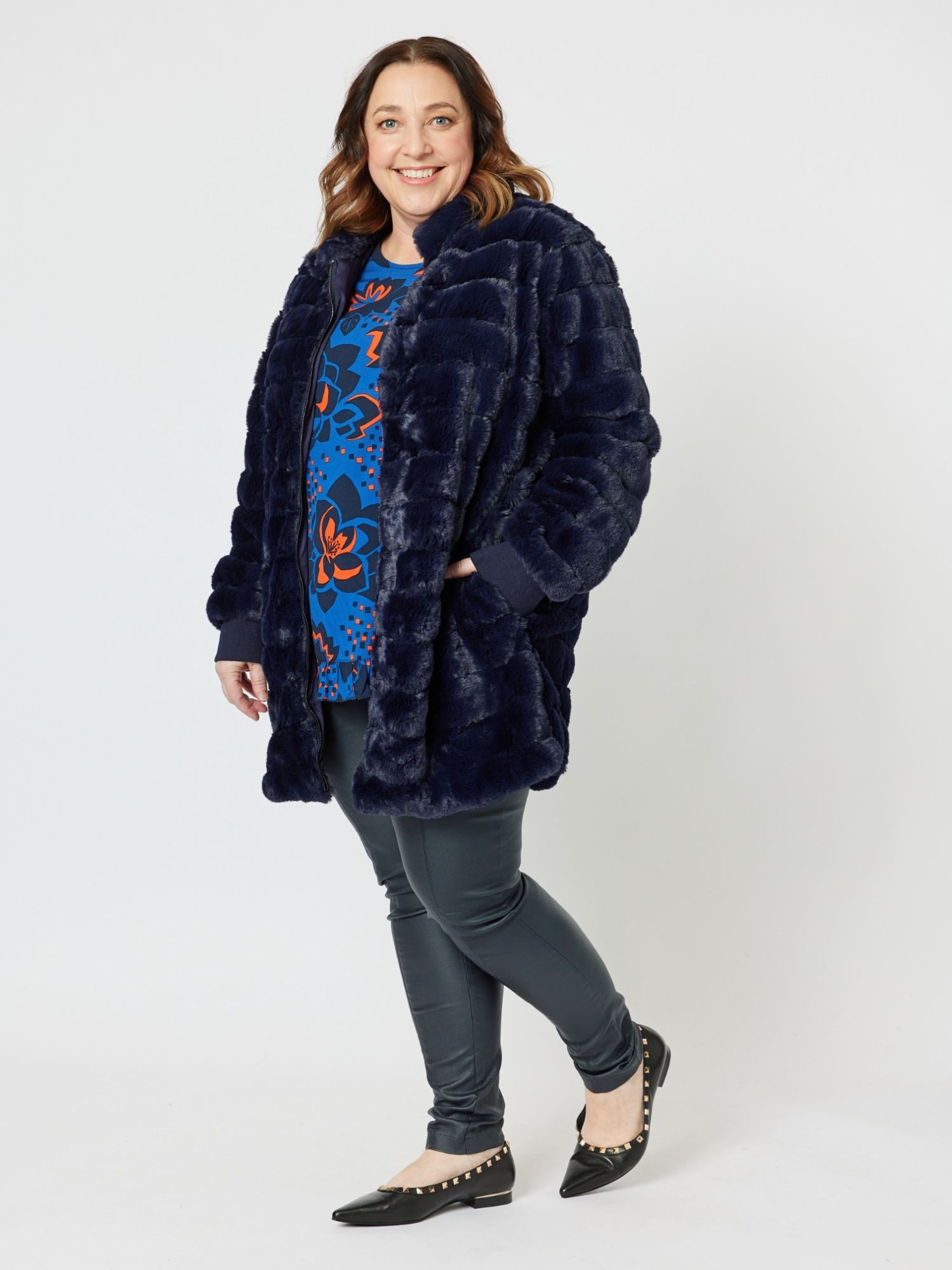 Princess Faux Fur Longline Jacket