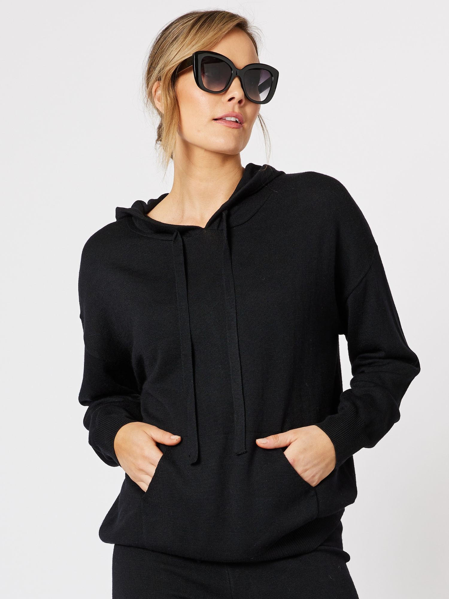 Milan Cashmere Blend Hooded Knit