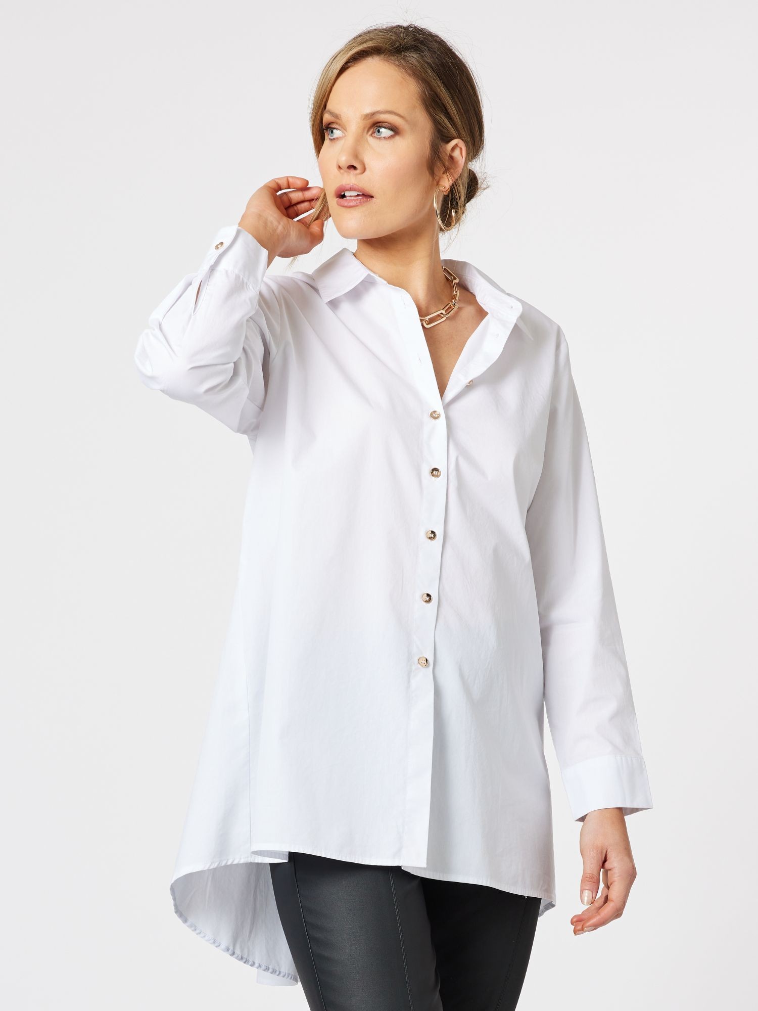 Cotton Longline Shirt