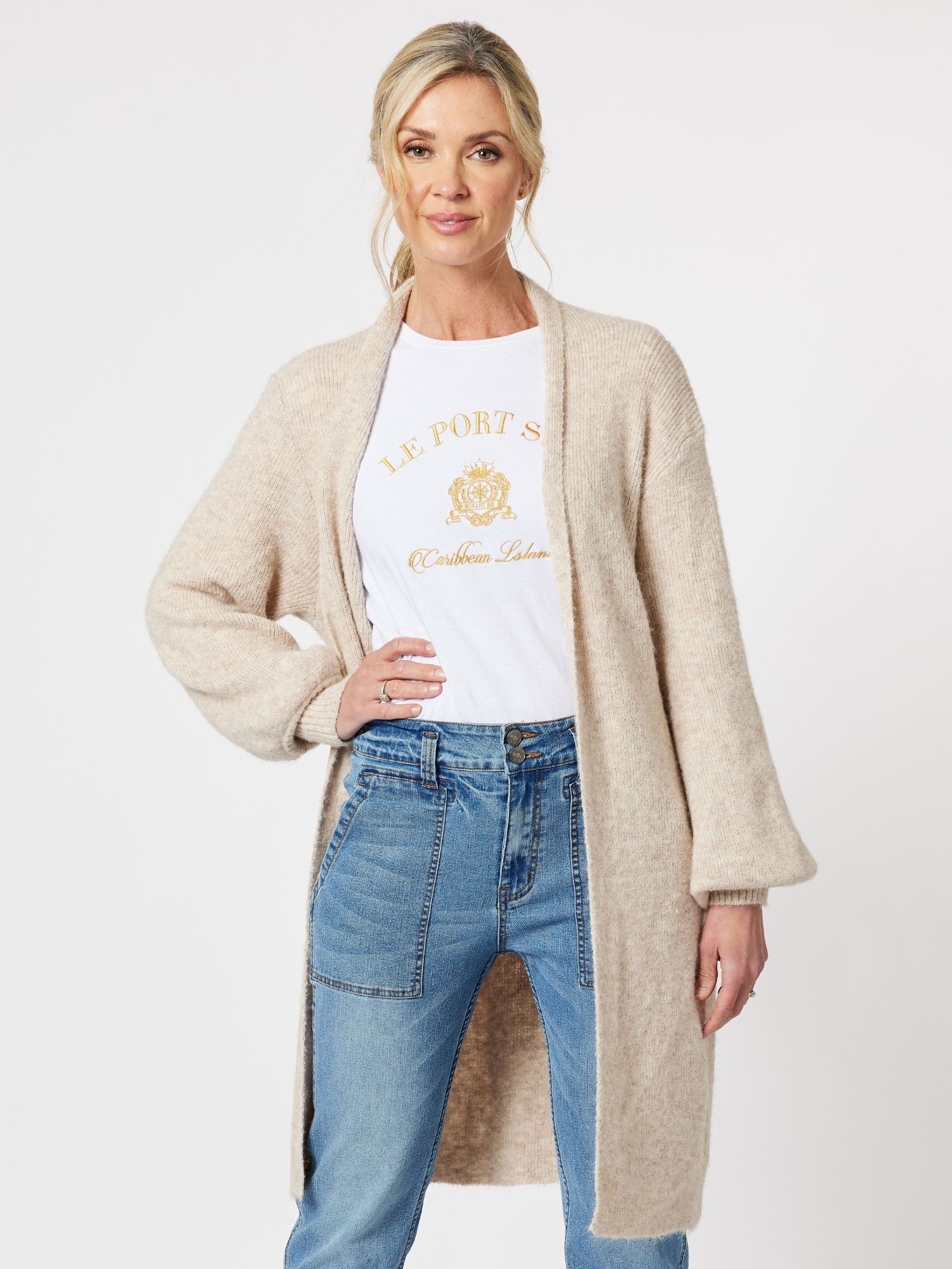 Alison Long Line Cardi