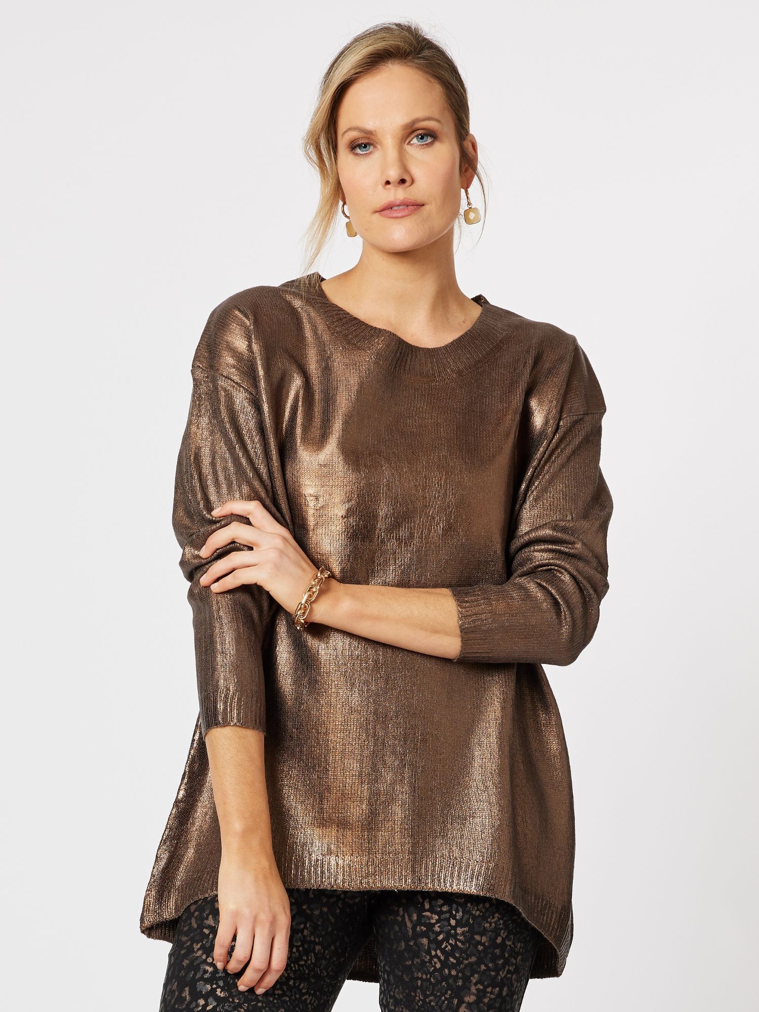 Metallic Knit Jumper