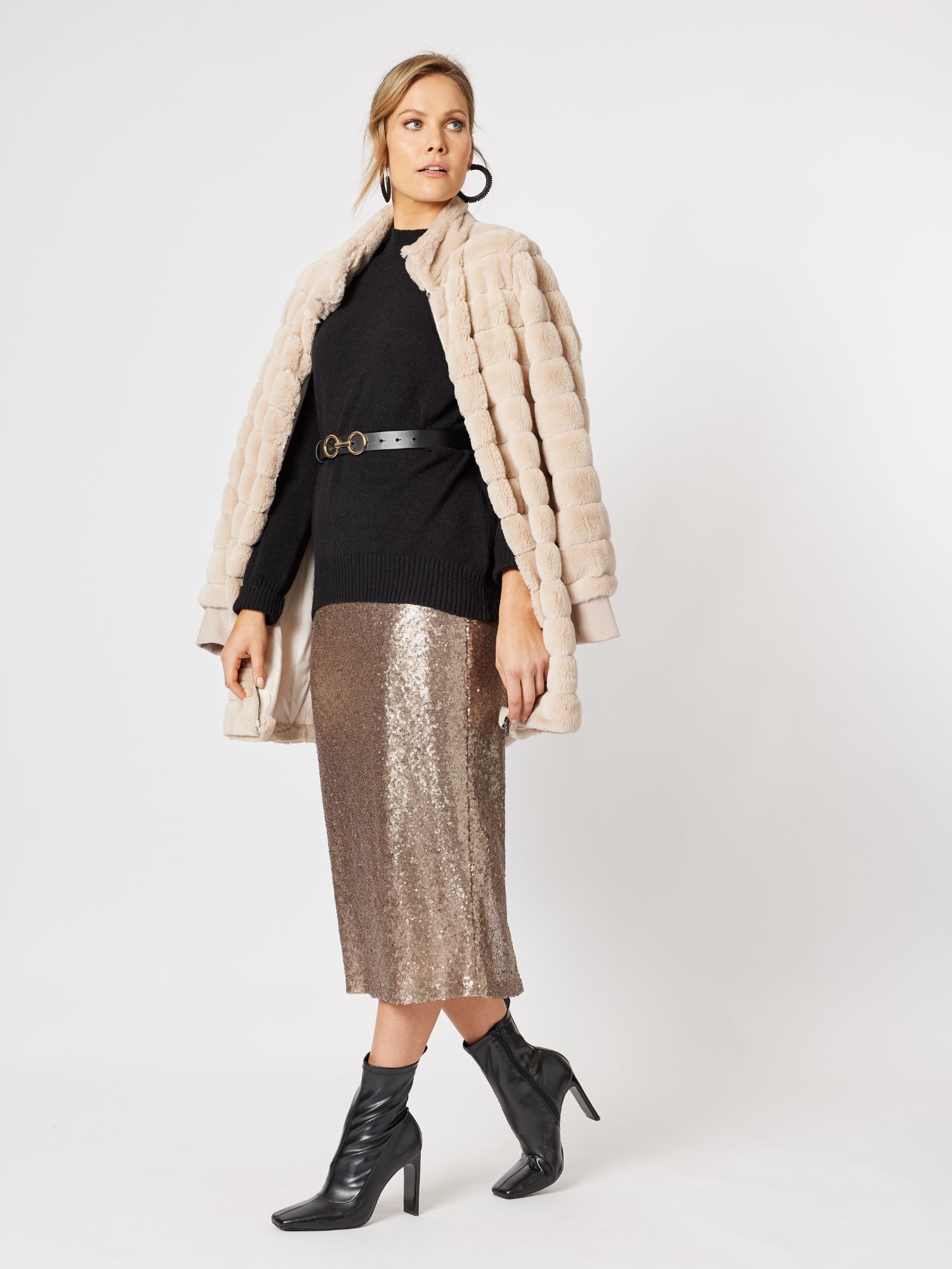 Darcy Sequin Midi Skirt