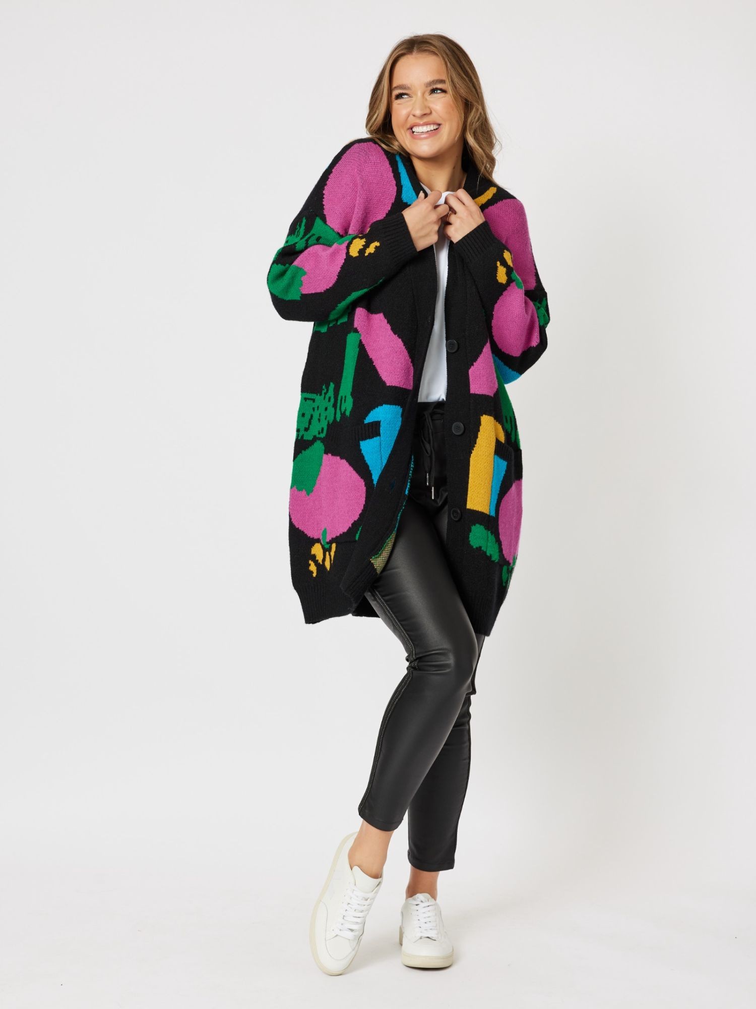 Long Multi Coloured Cardi