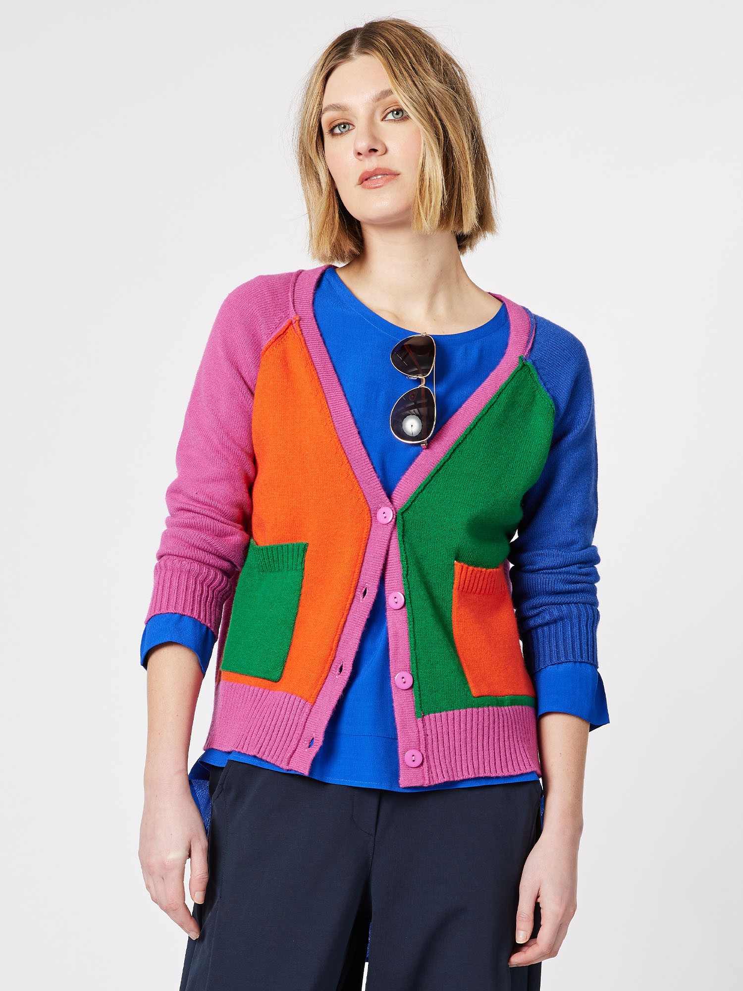 Multi Patch Cardi