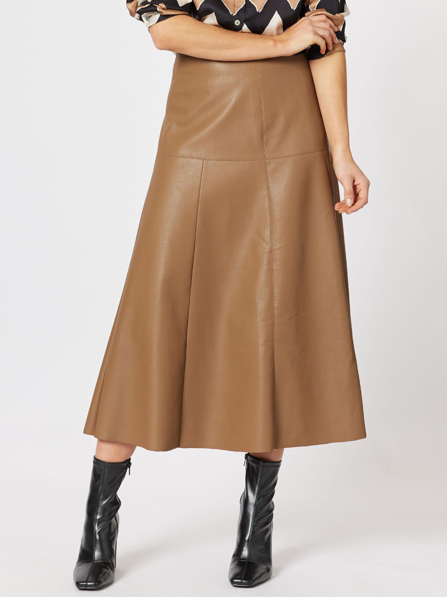 Brooke Vegan Leather Skirt