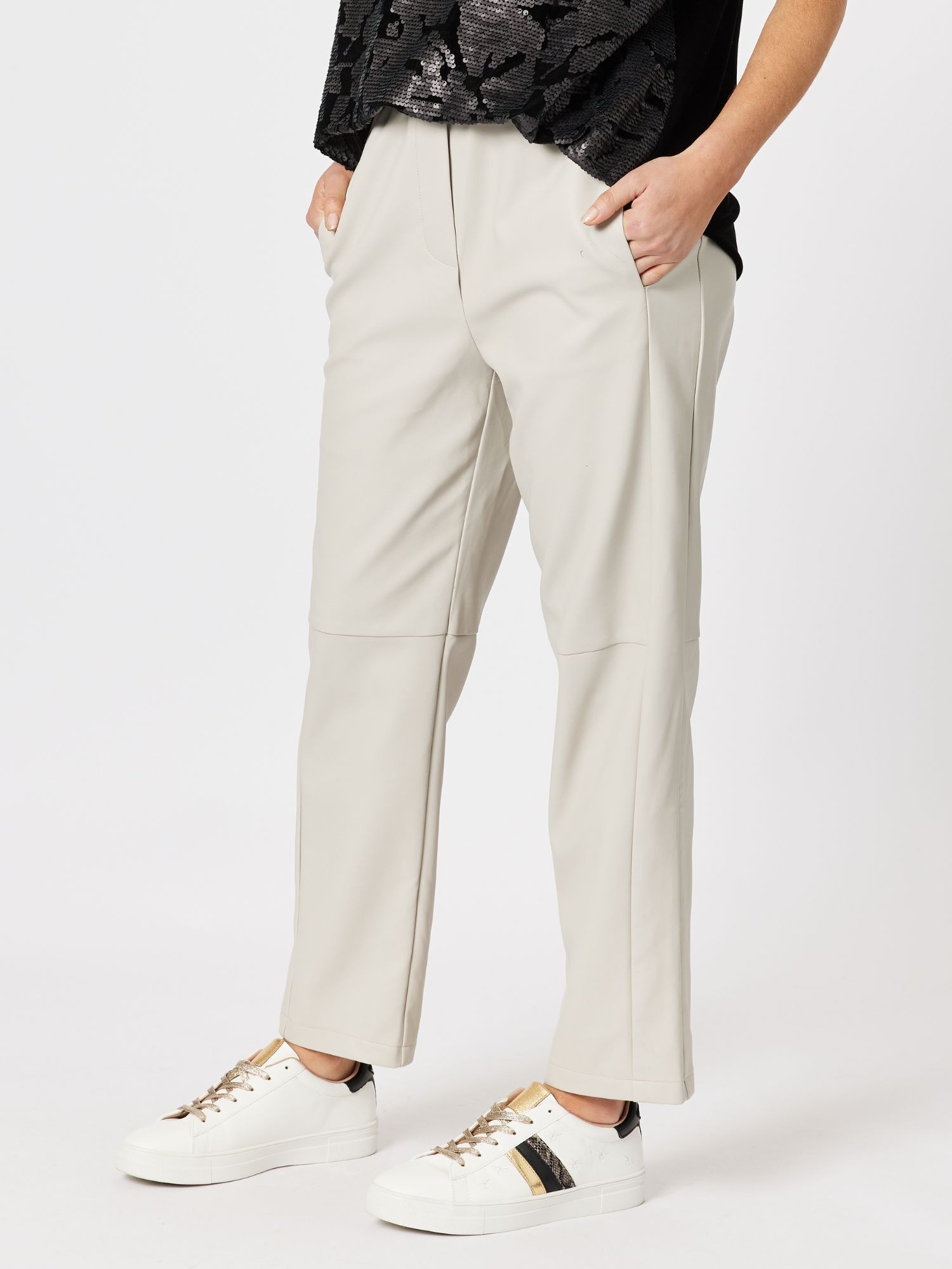 Vegan Leather Pull On Pant