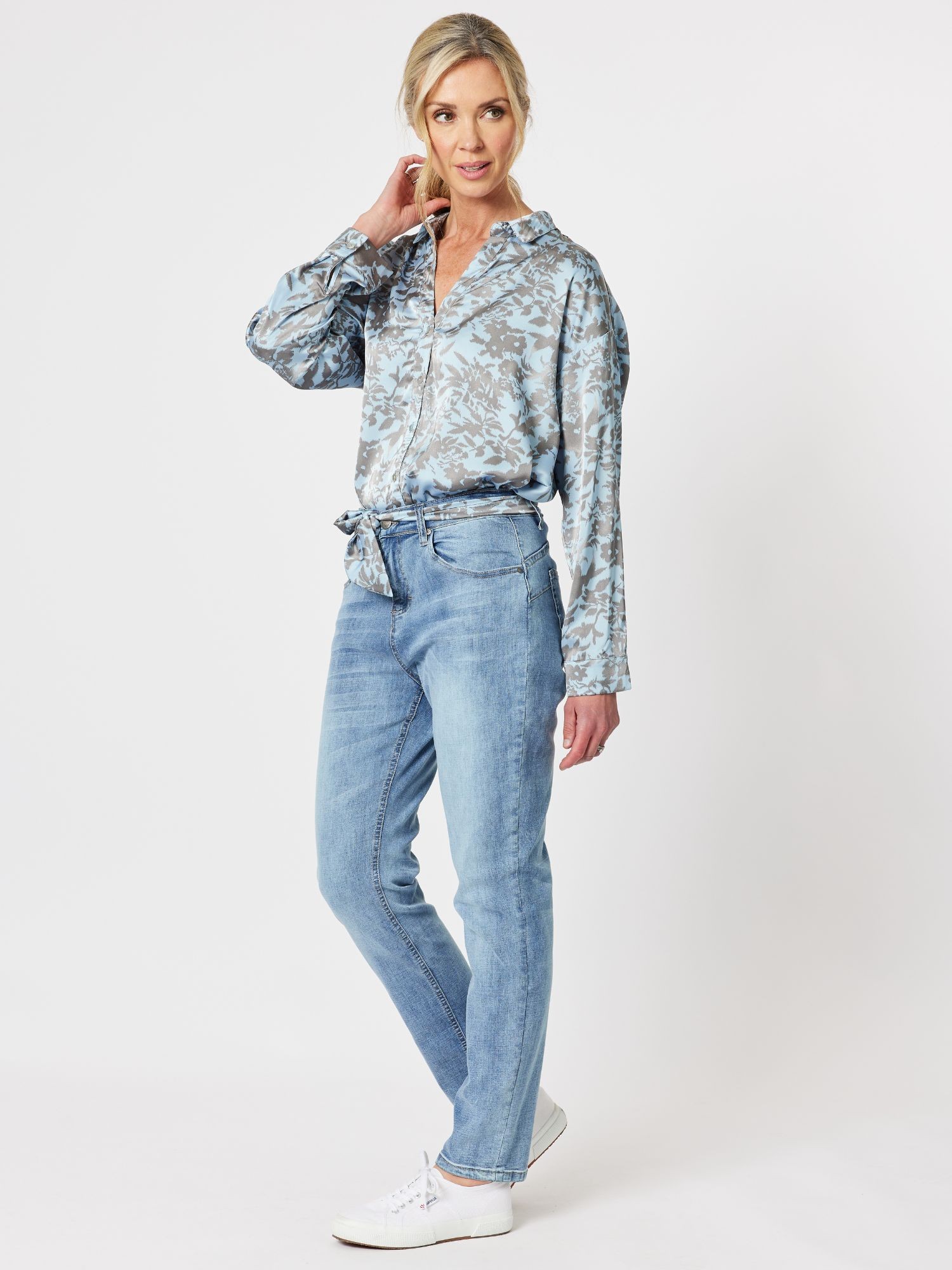 Susie Floral Shirt With Belt