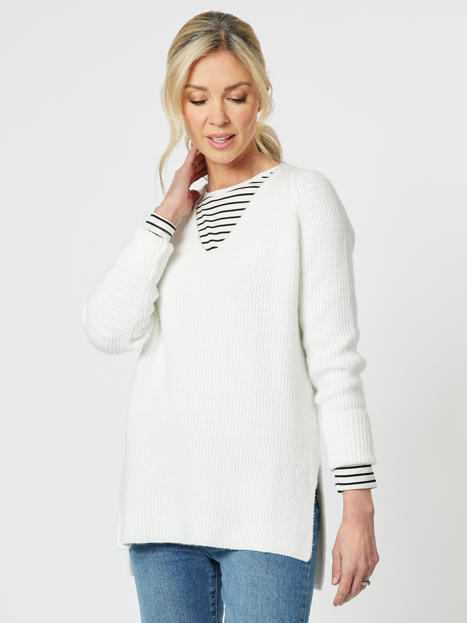 Kaitlyn V Neck Knit