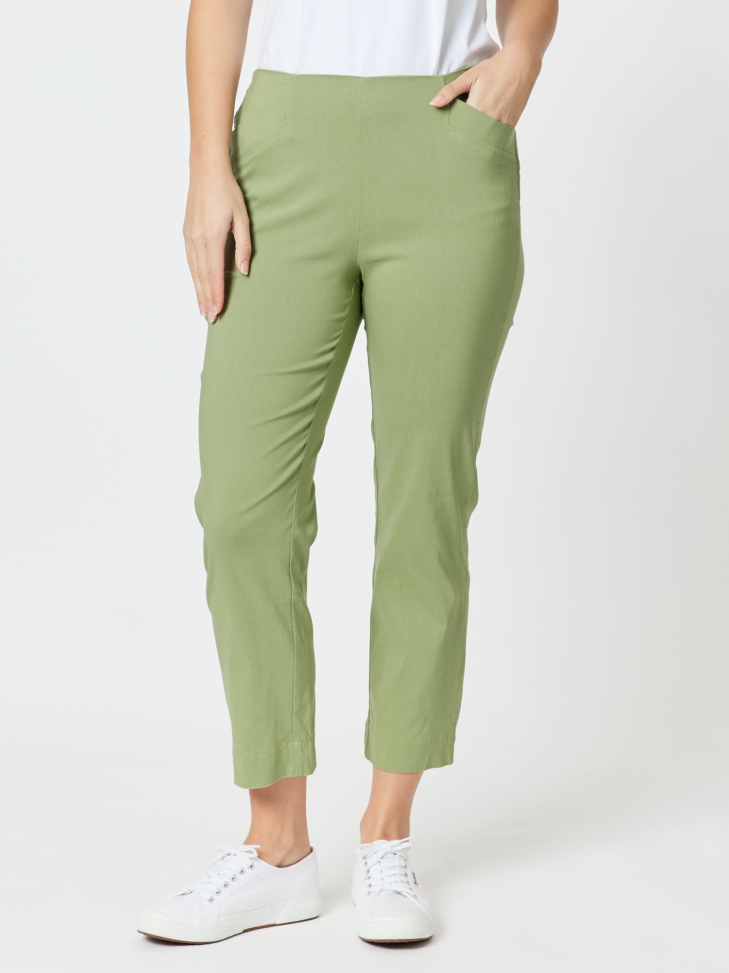 Stretch Bengaline Crop Pant